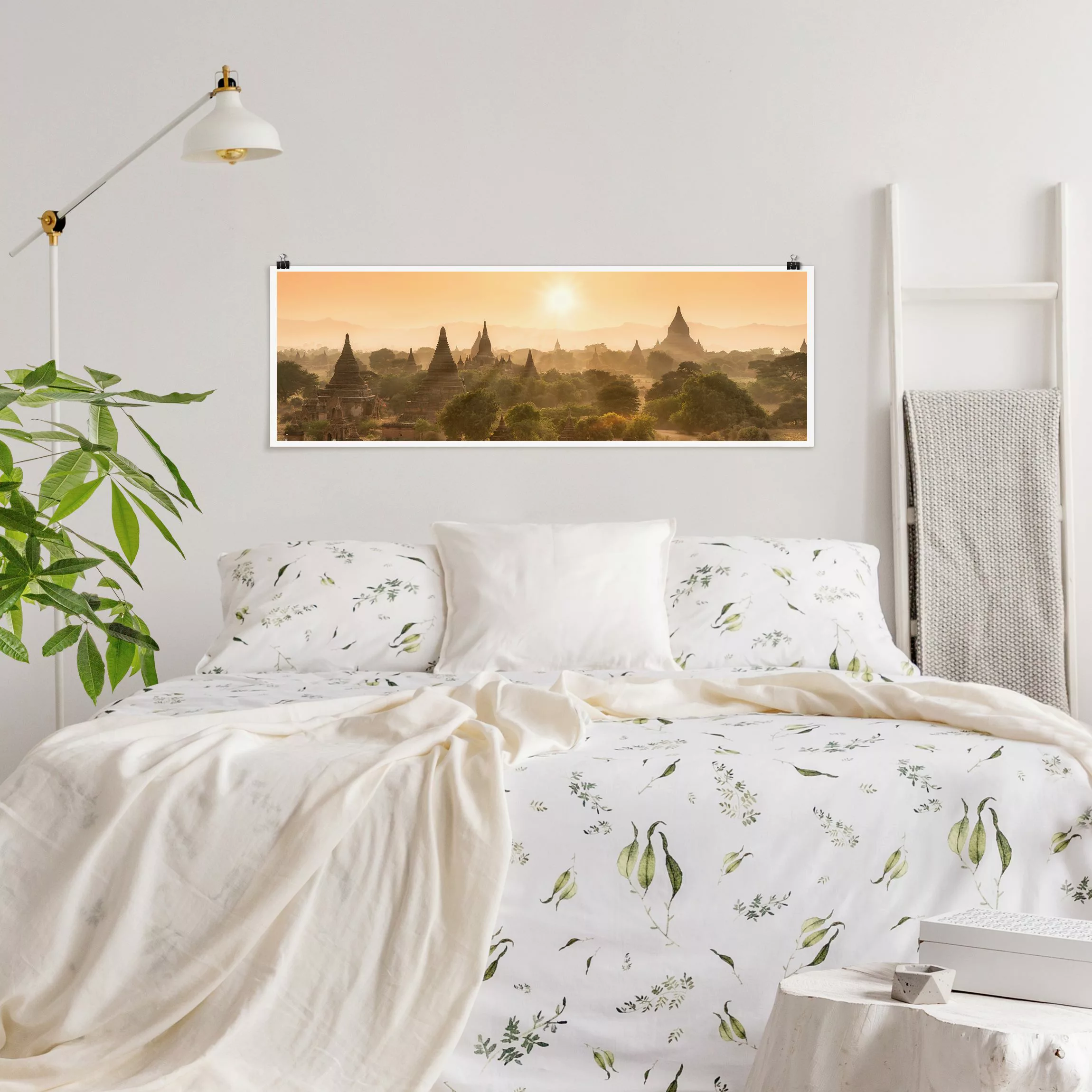 Poster Sonnenuntergang über Bagan günstig online kaufen