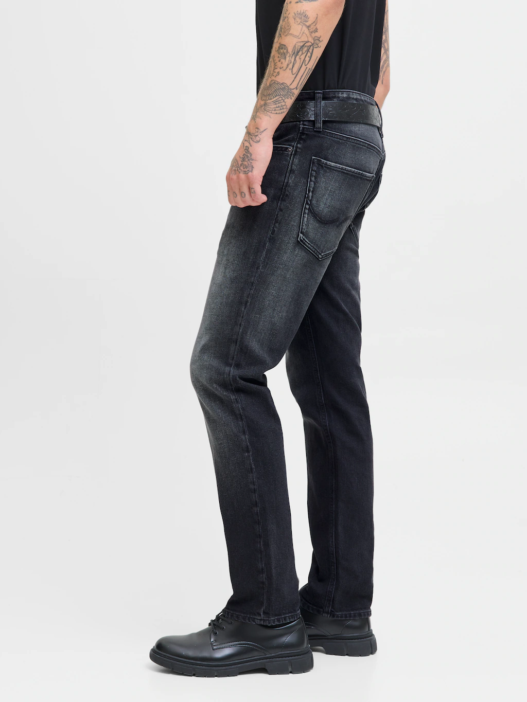 Jack & Jones Regular-fit-Jeans "JJICLARK im Used-Look, Stretchkomfort und n günstig online kaufen