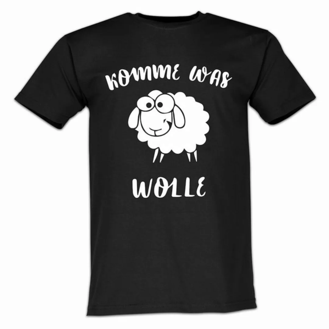 Lustige & Witzige T-Shirts T-Shirt T-Shirt Komme Was Wolle Fun-Shirt Party günstig online kaufen