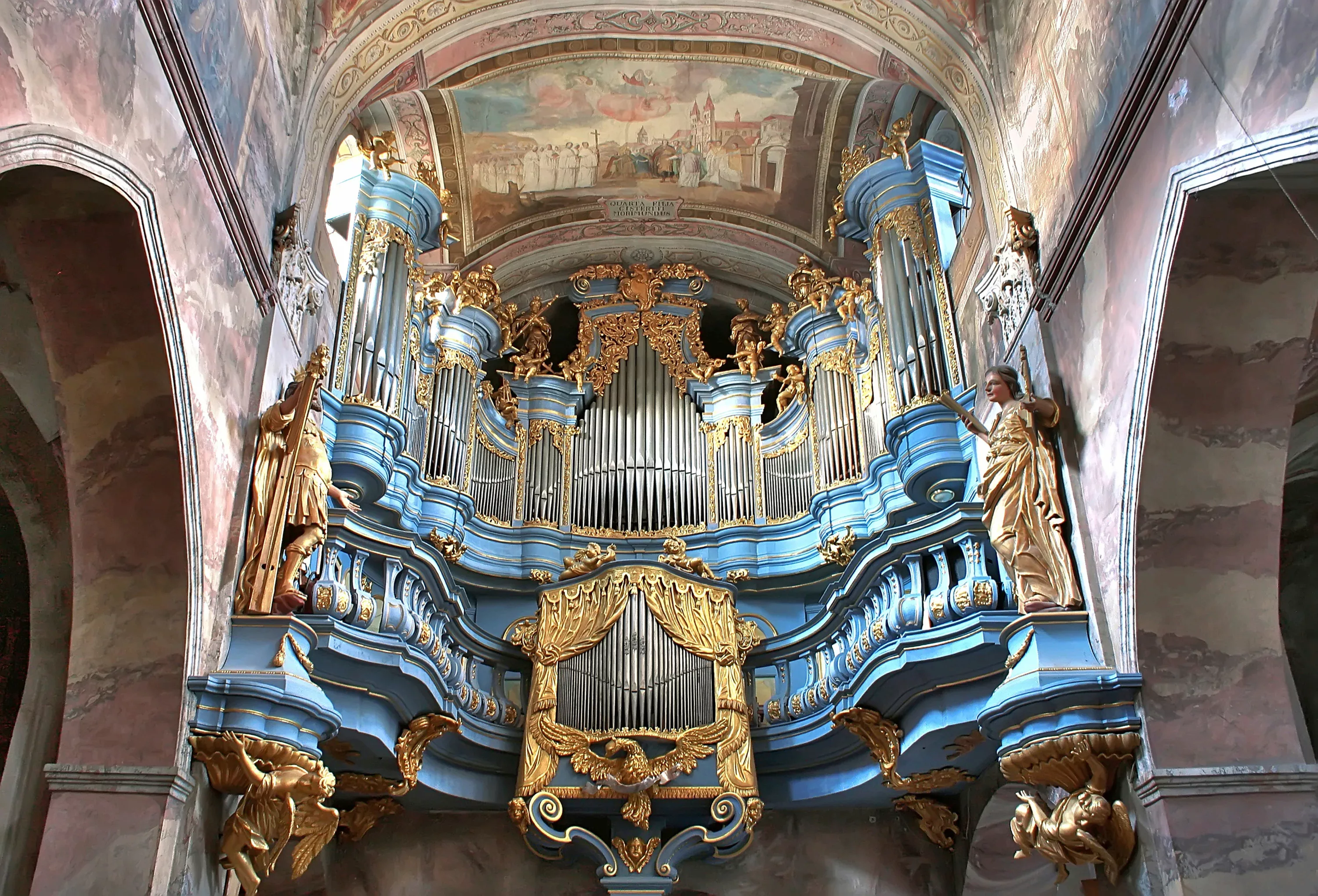 Papermoon Fototapete »ARCHITEKTUR-KATHEDRALE BAROQUE FASSADE ORGAN KIRCHE« günstig online kaufen