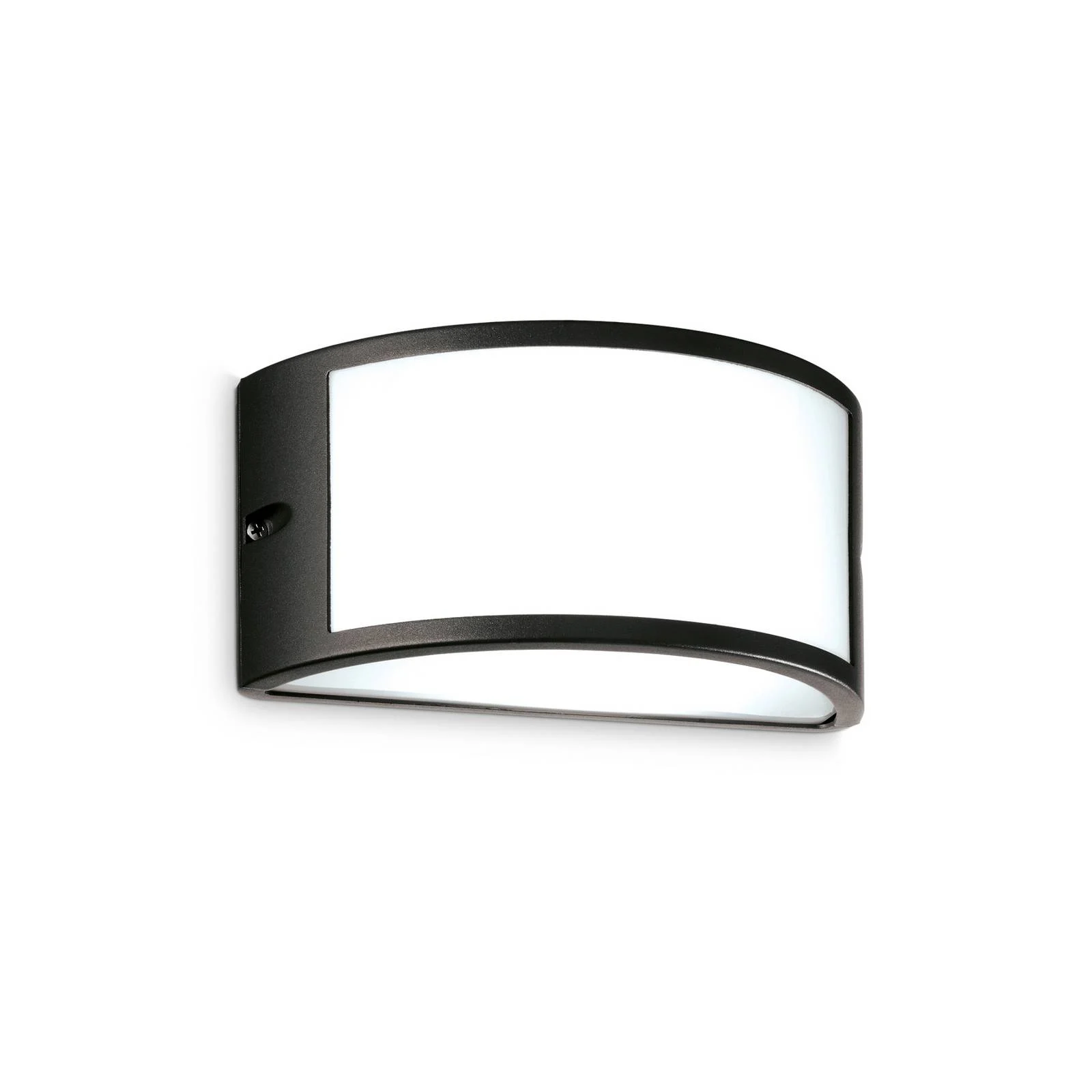 Ideal Lux Außenwandleuchte Rex 1, schwarz, Alu, IP44, E27 günstig online kaufen