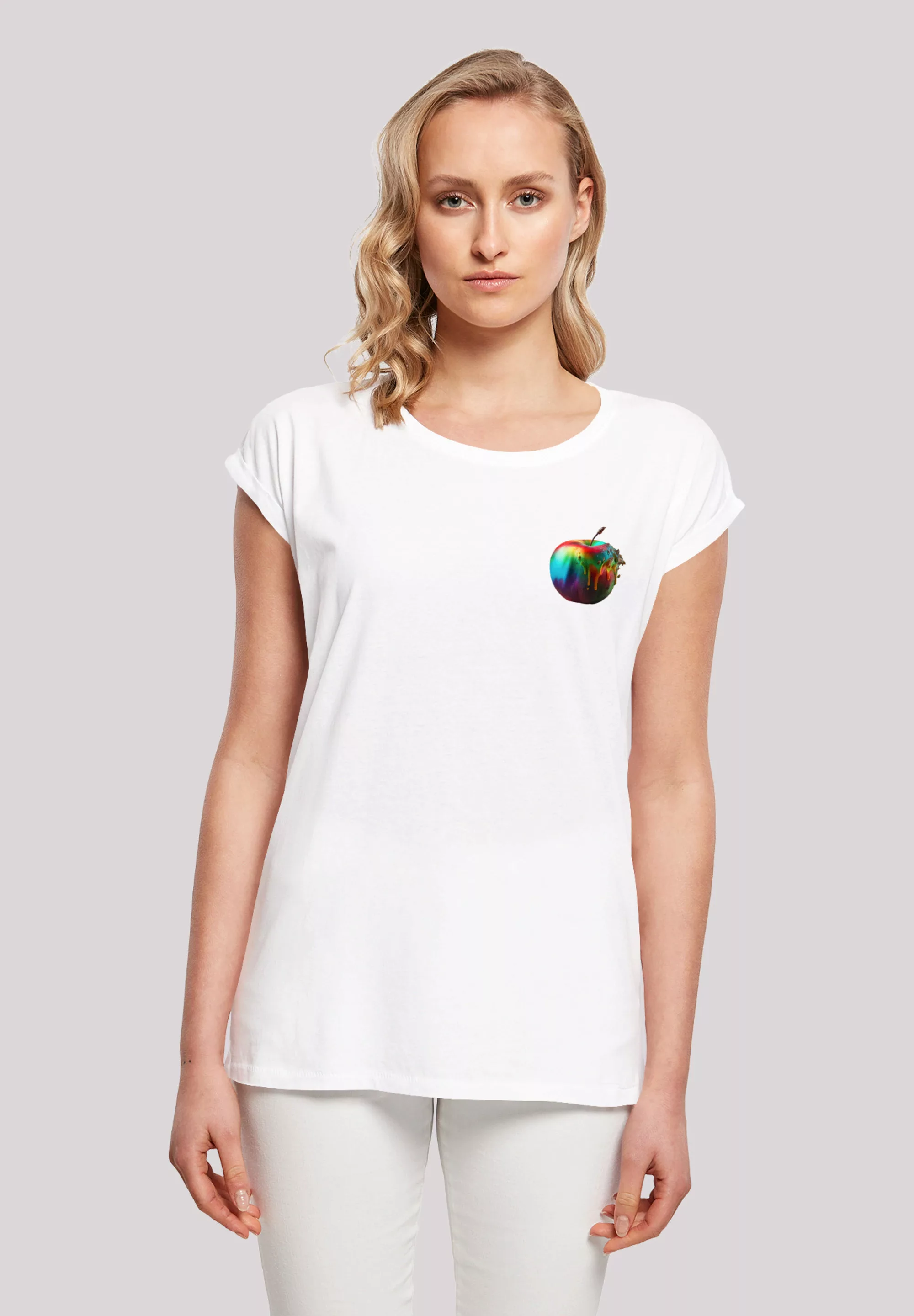 F4NT4STIC T-Shirt "Colorfood Collection - Rainbow Apple", Print günstig online kaufen