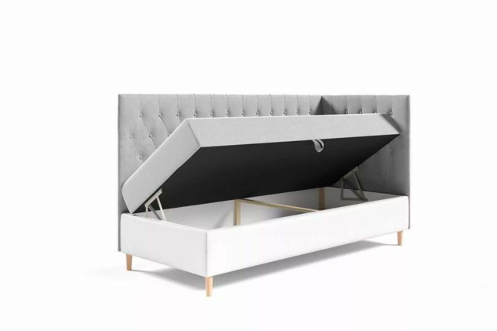 Fun Möbel Boxspringbett Boxspringbett Gästebett Kinderbett FINJA Nr.3 (inkl günstig online kaufen