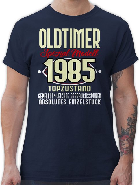 Shirtracer T-Shirt Oldtimer Spezial Modell 1985 Vierzigster 40. Geburtstag günstig online kaufen