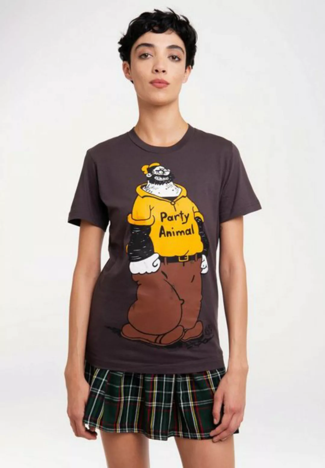 LOGOSHIRT T-Shirt "Popeye – Brutus Party Animal", mit trendigem Comic-Print günstig online kaufen