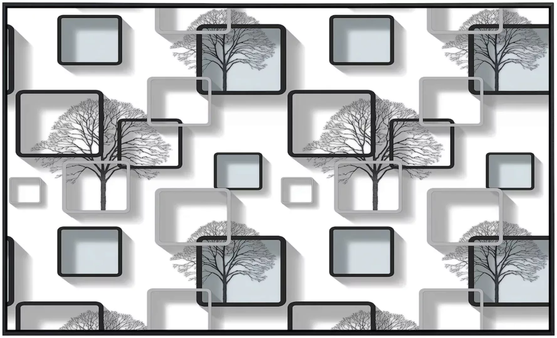 Papermoon Infrarotheizung »Muster mit Bäumen«, sehr angenehme Strahlungswär günstig online kaufen
