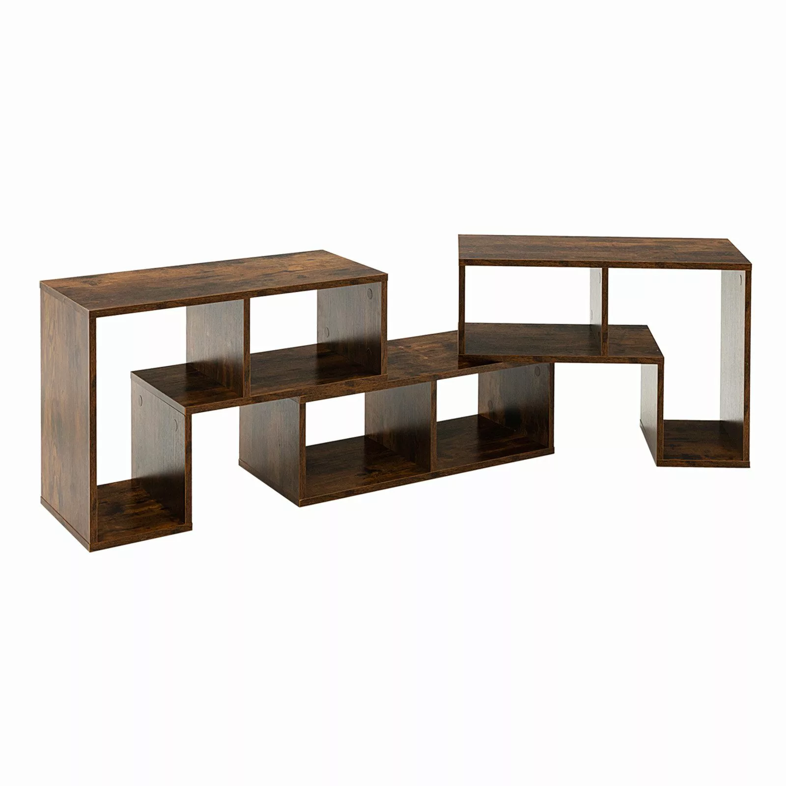 COSTWAY TV-Schrank Eckregal 3-teilig, ausziehbar, frei günstig online kaufen