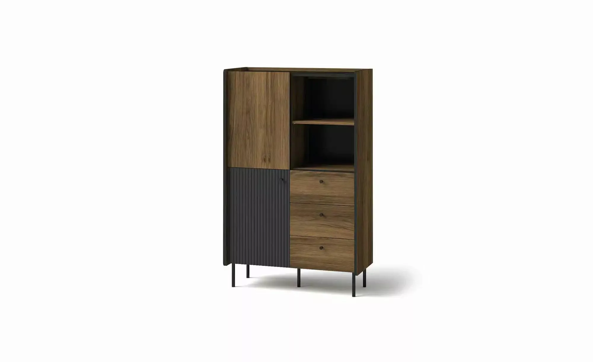 Highboard  Prestigo ¦ braun ¦ Maße (cm): B: 88 H: 140 Kommoden & Sideboards günstig online kaufen
