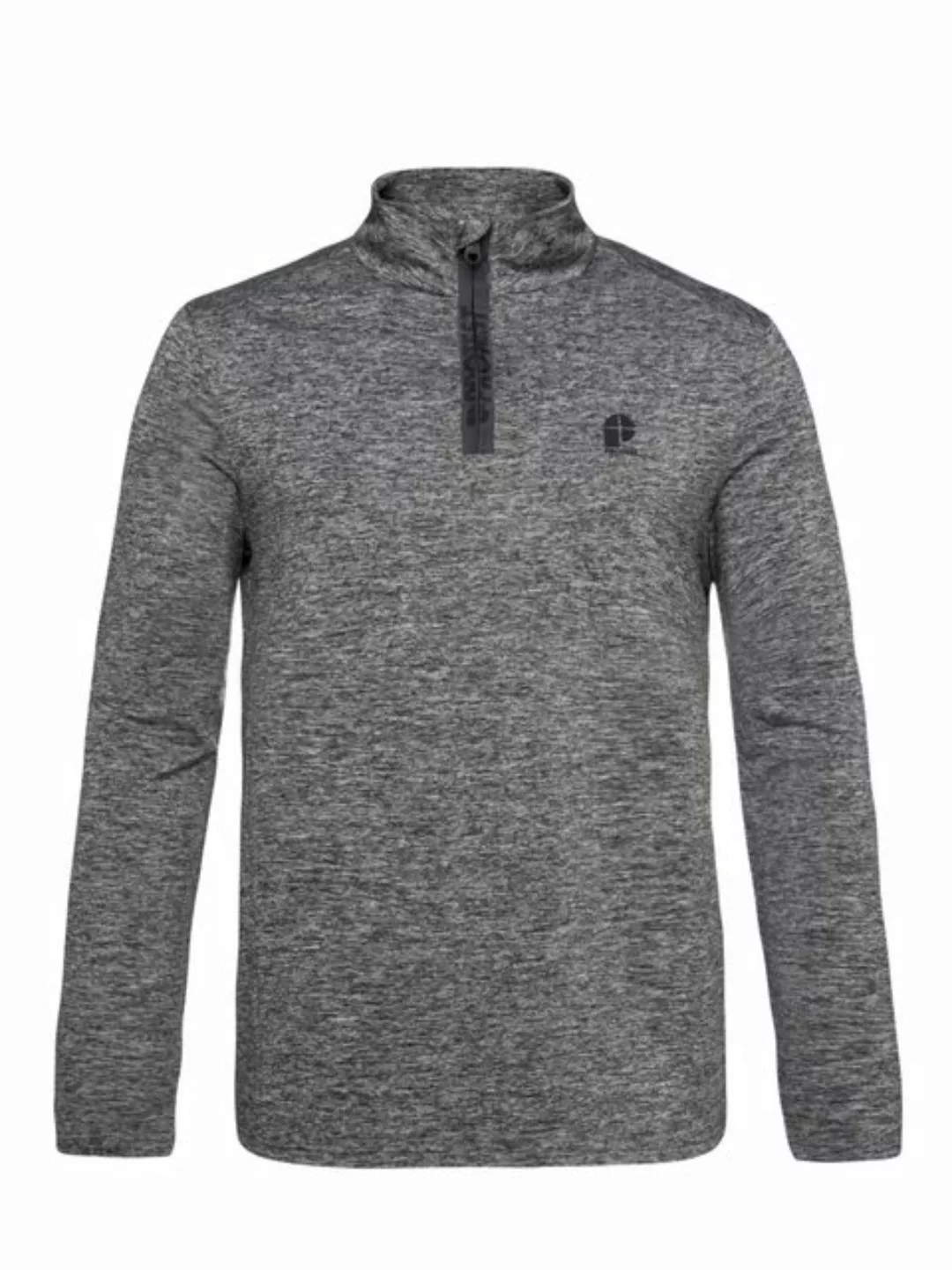 Protest Rollkragenshirt REWILL 1/4 zip top Dark Grey Melee günstig online kaufen