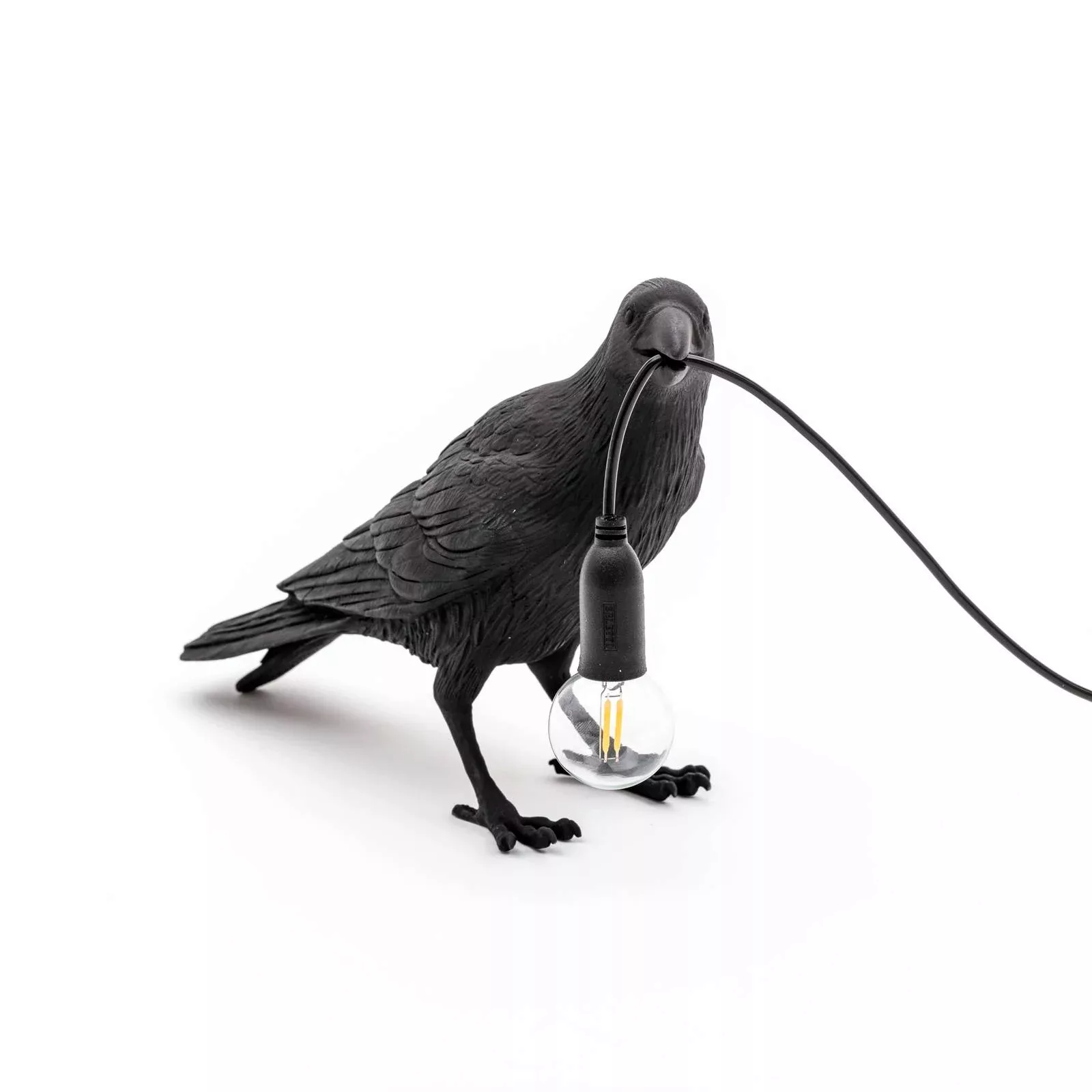 SELETTI Bird Lamp LED-Dekolampe wartend schwarz günstig online kaufen