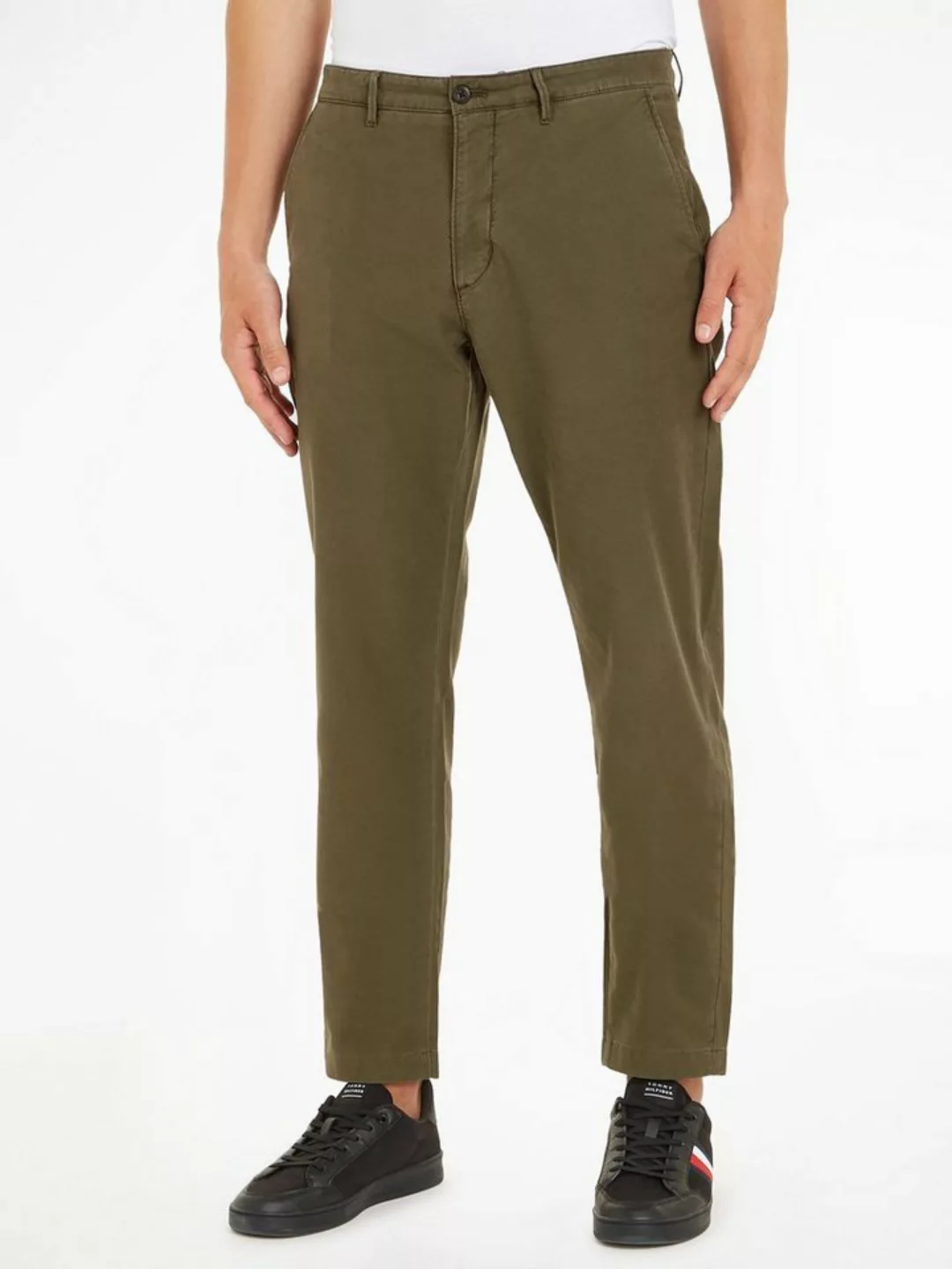 Tommy Hilfiger Chinohose CHINO CHELSEA GABARDINE GMD mit Logostickerei auf günstig online kaufen