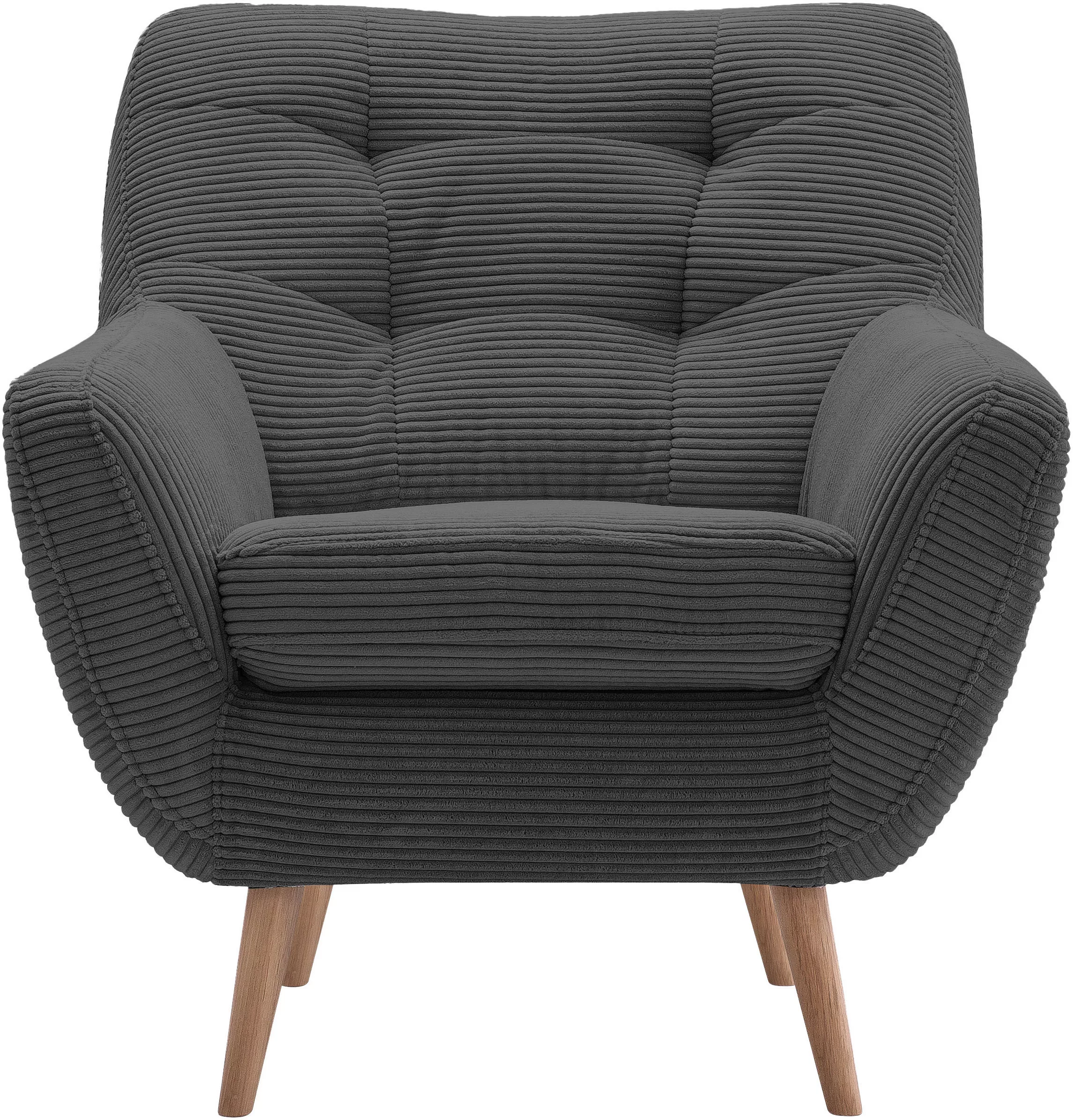 exxpo - sofa fashion Sessel "Scandi, Loungesessel mit tollem Sitzkomfort, h günstig online kaufen