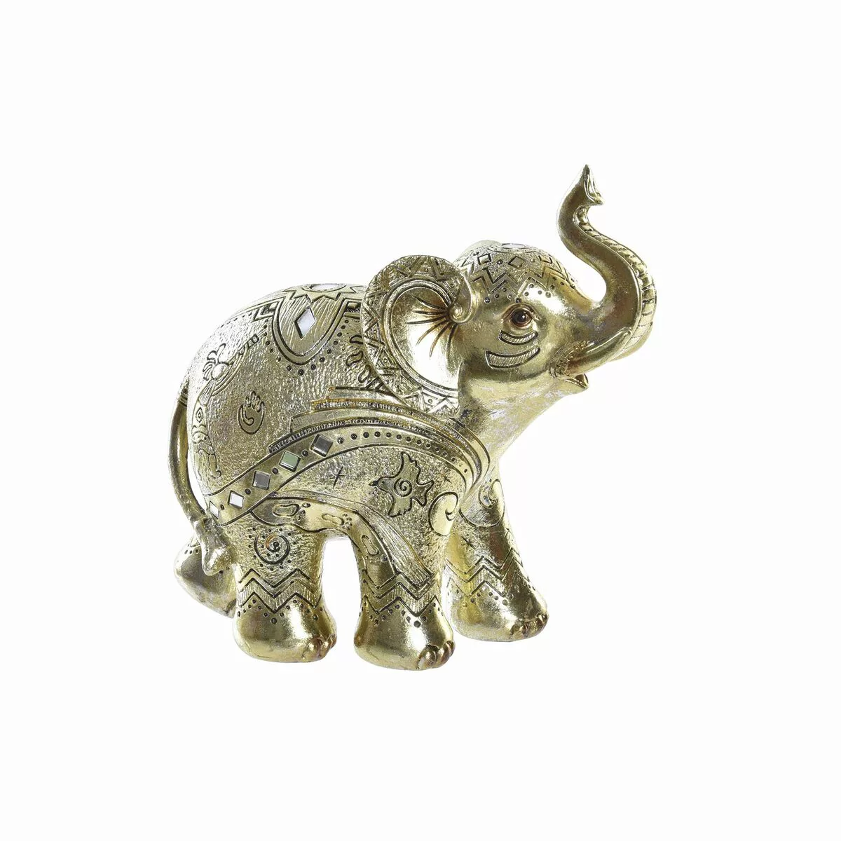 Deko-figur Dkd Home Decor Elefant Golden Harz (19 X 8 X 18 Cm) günstig online kaufen