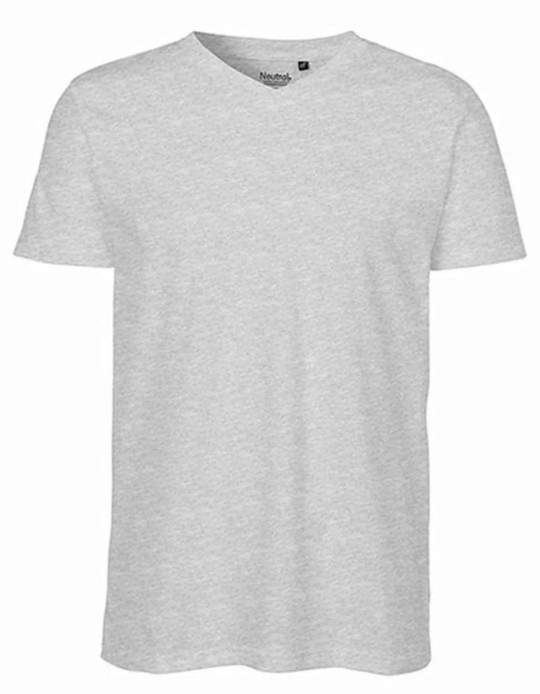 Herren Unisex T-shirt V-neck Von Neutral Bio Baumwolle günstig online kaufen