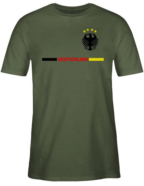 Shirtracer T-Shirt Deutschland Trikot Wappen mit Adler, Deutsches Fan-Motiv günstig online kaufen