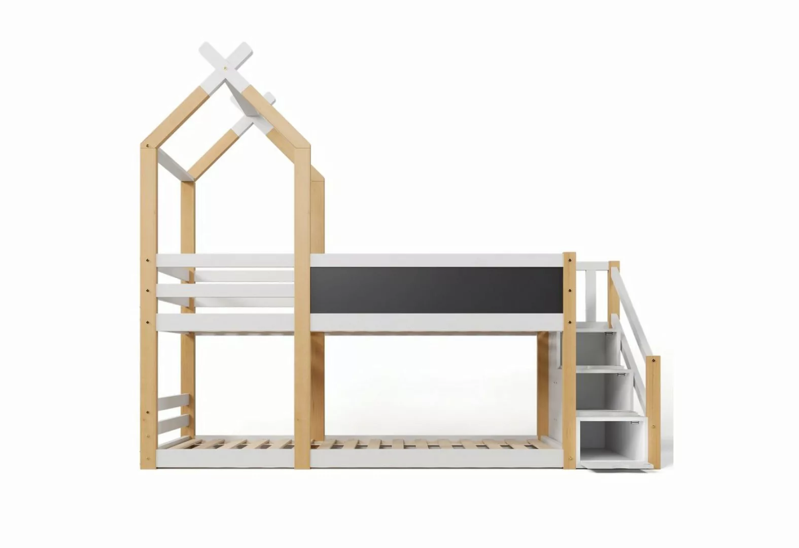 Gotagee Kinderbett Baumhaus Bett 90x200cm Kinderhochbett Hausbett Flaches B günstig online kaufen