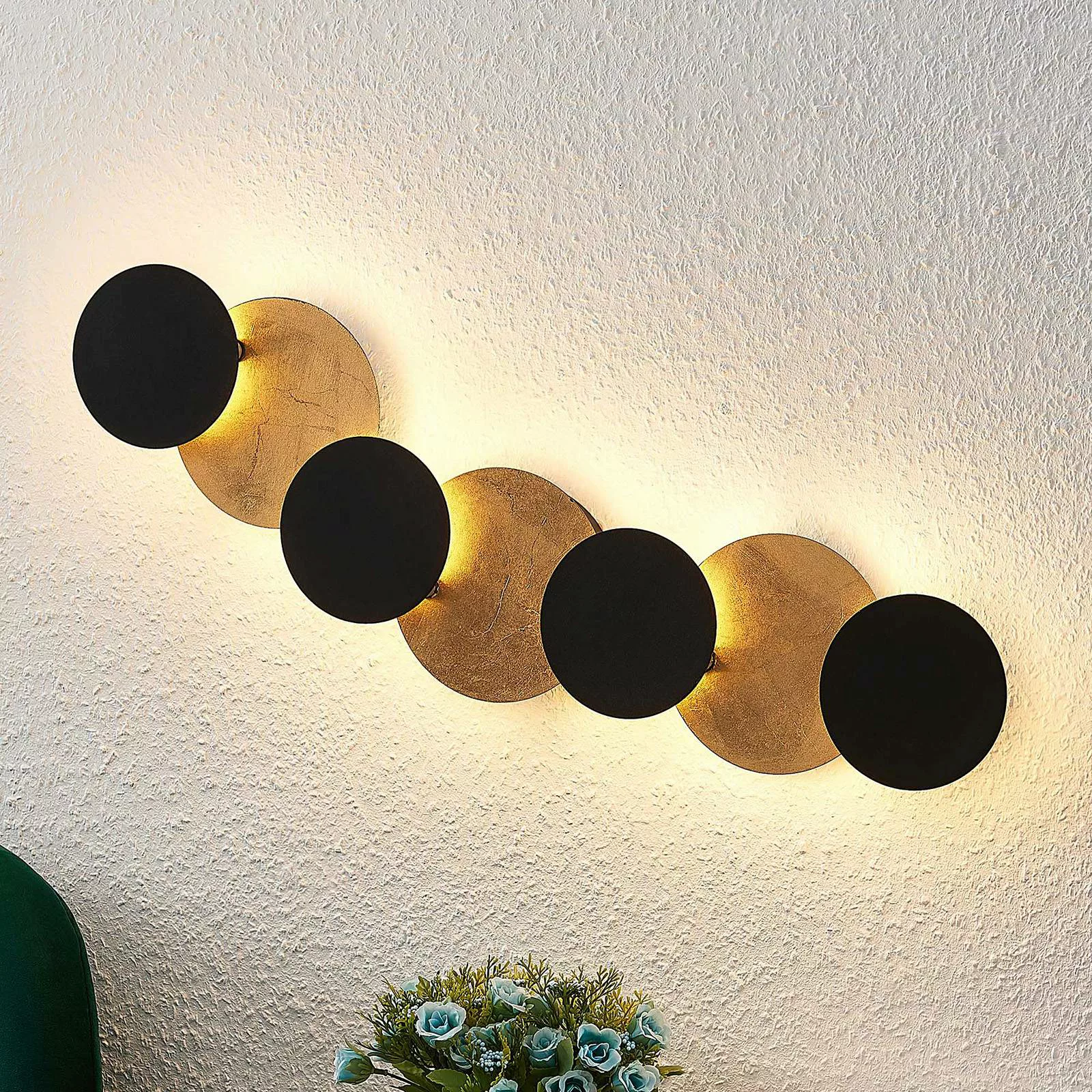 Lindby LED-Wandleuchte Grazyna, 72 cm, 7-flg., verstellbar günstig online kaufen