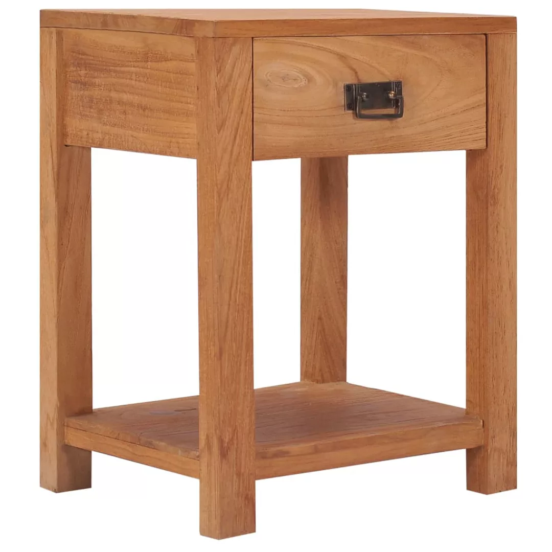 Nachttisch 35×35×50  Cm Massivholz Teak günstig online kaufen