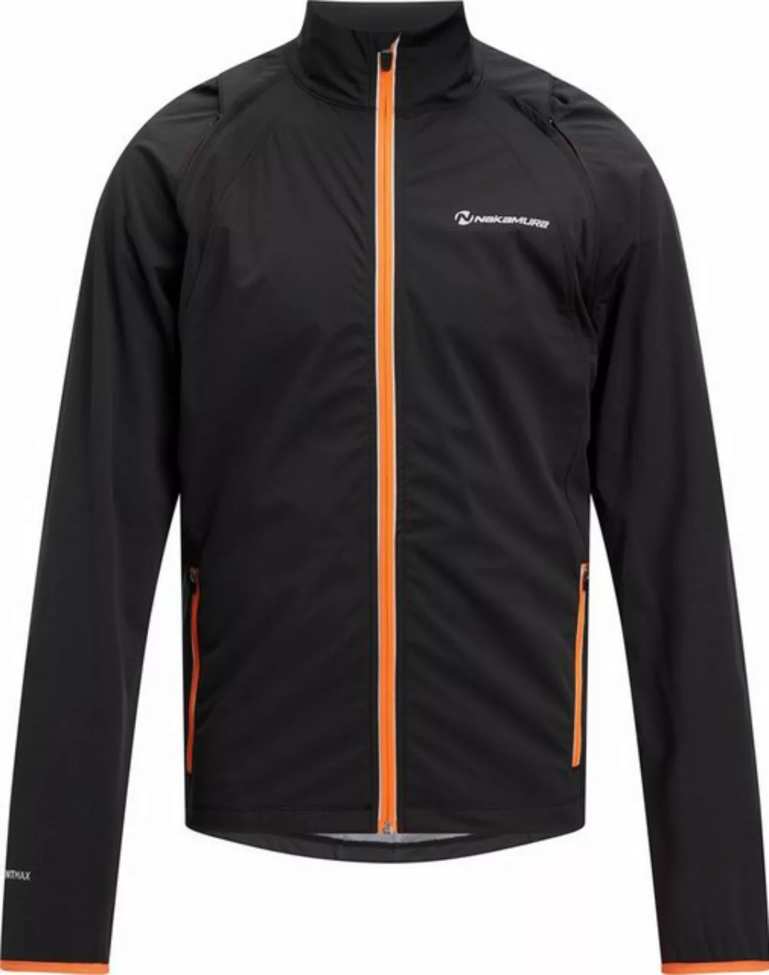 NAKAMURA Fahrradjacke He.-Funktions-Jacke Akron III ux BLACK NIGHT/ORANGE D günstig online kaufen