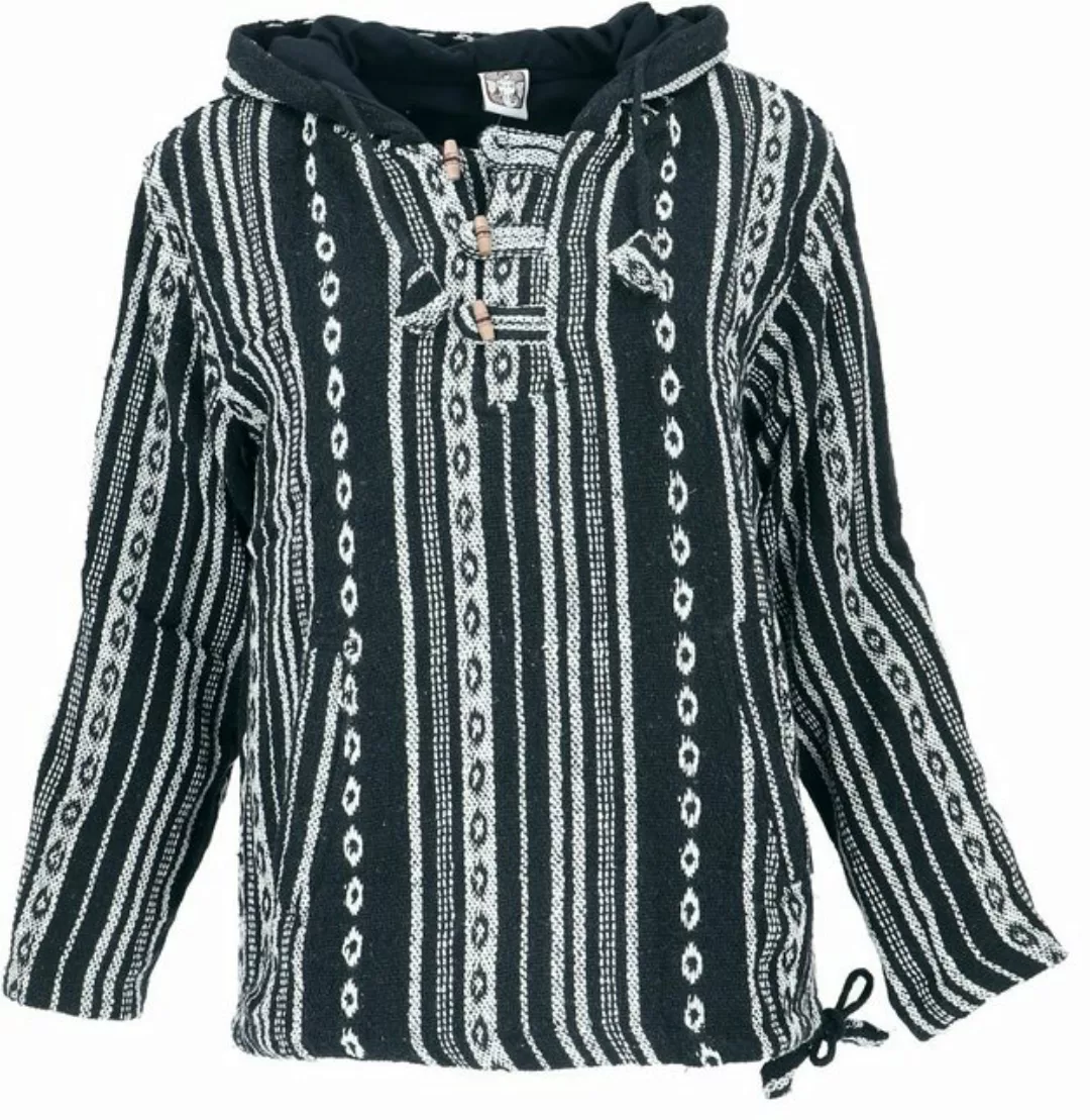 Guru-Shop Sweater Goa Kapuzenshirt, Baja Hoodie, Boho Style.. Ethno Style, günstig online kaufen