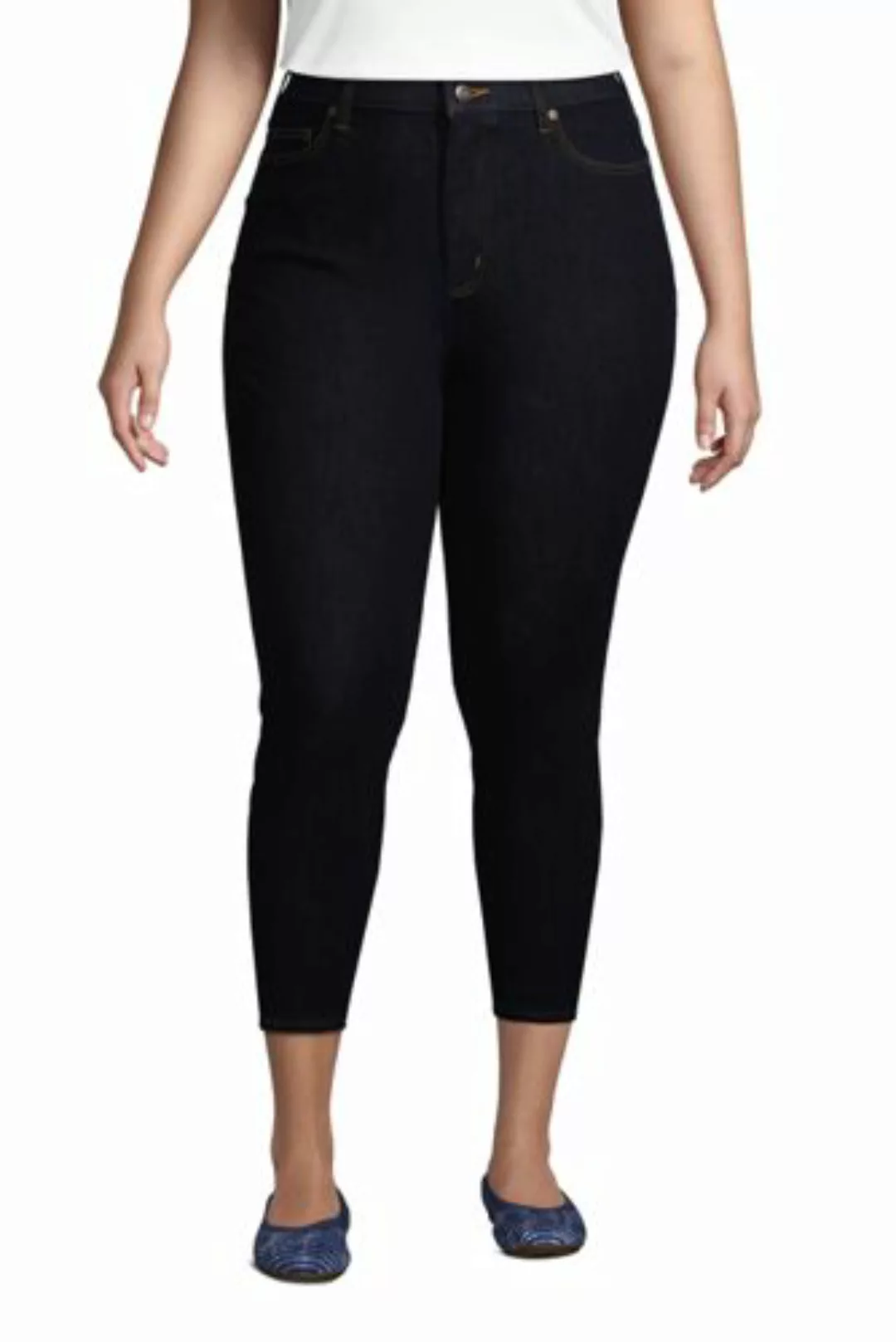 High Waist 7/8-Leggings-Jeans mit Stretch in großen Größen, Damen, Größe: 5 günstig online kaufen