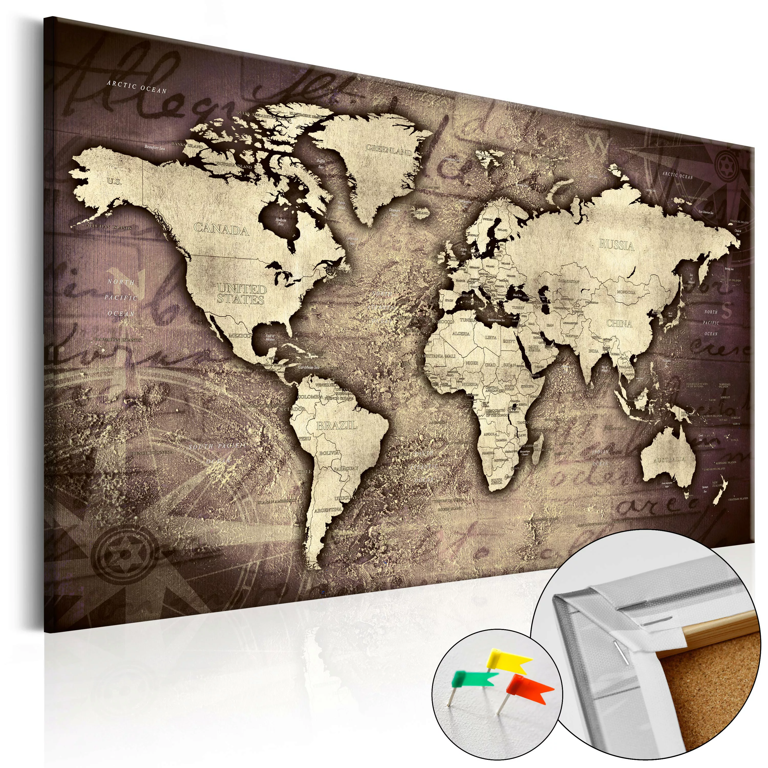Korkbild - Precious World [cork Map] günstig online kaufen