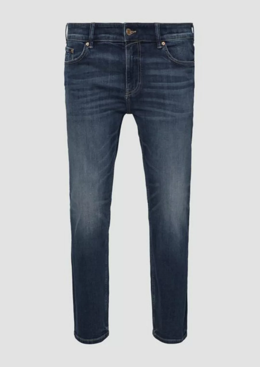 s.Oliver Stoffhose Jeans / Relaxed Fit / Mid Rise / Straight Leg Blende günstig online kaufen