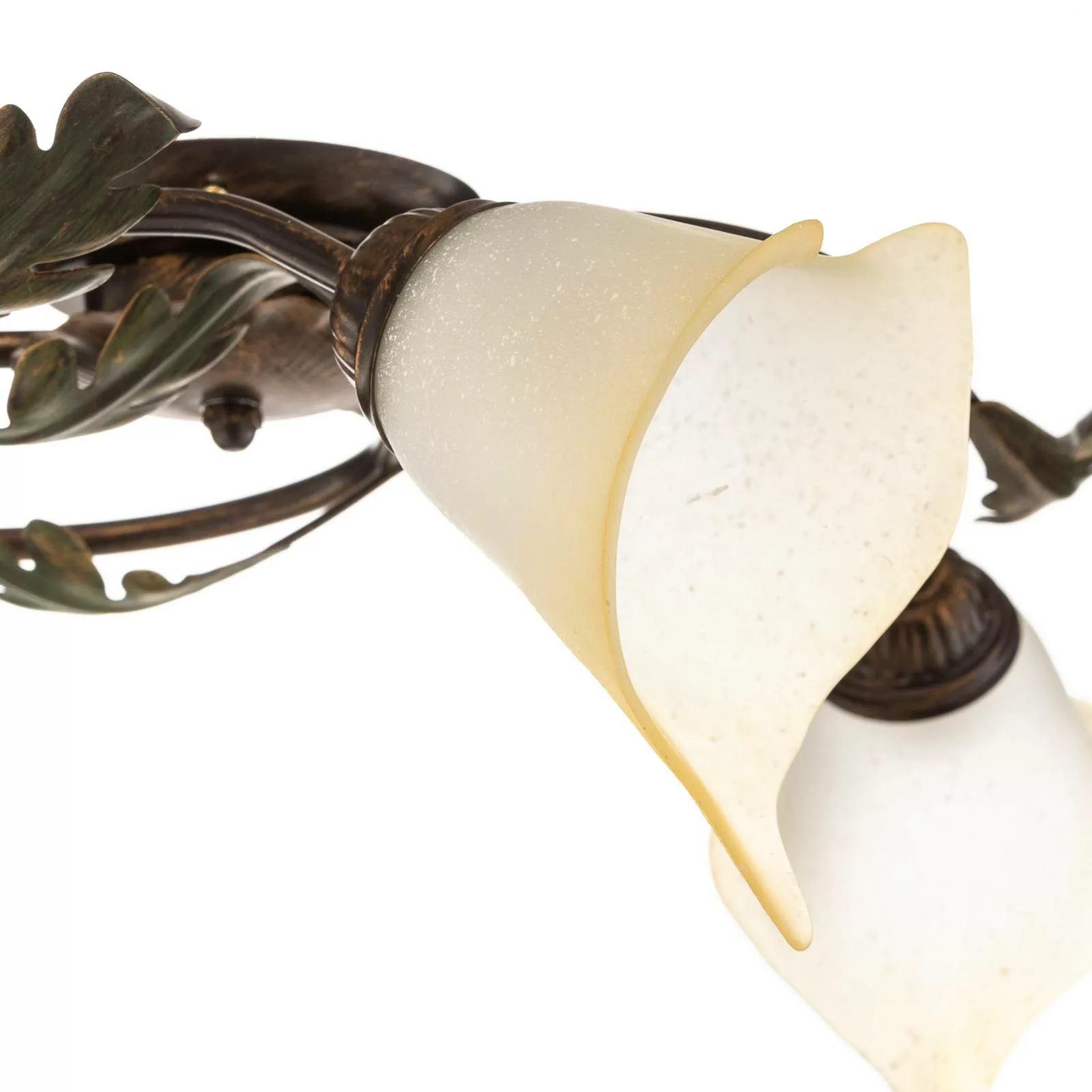 Deckenlampe Quercia 3-flammig creme/bronze/grün günstig online kaufen
