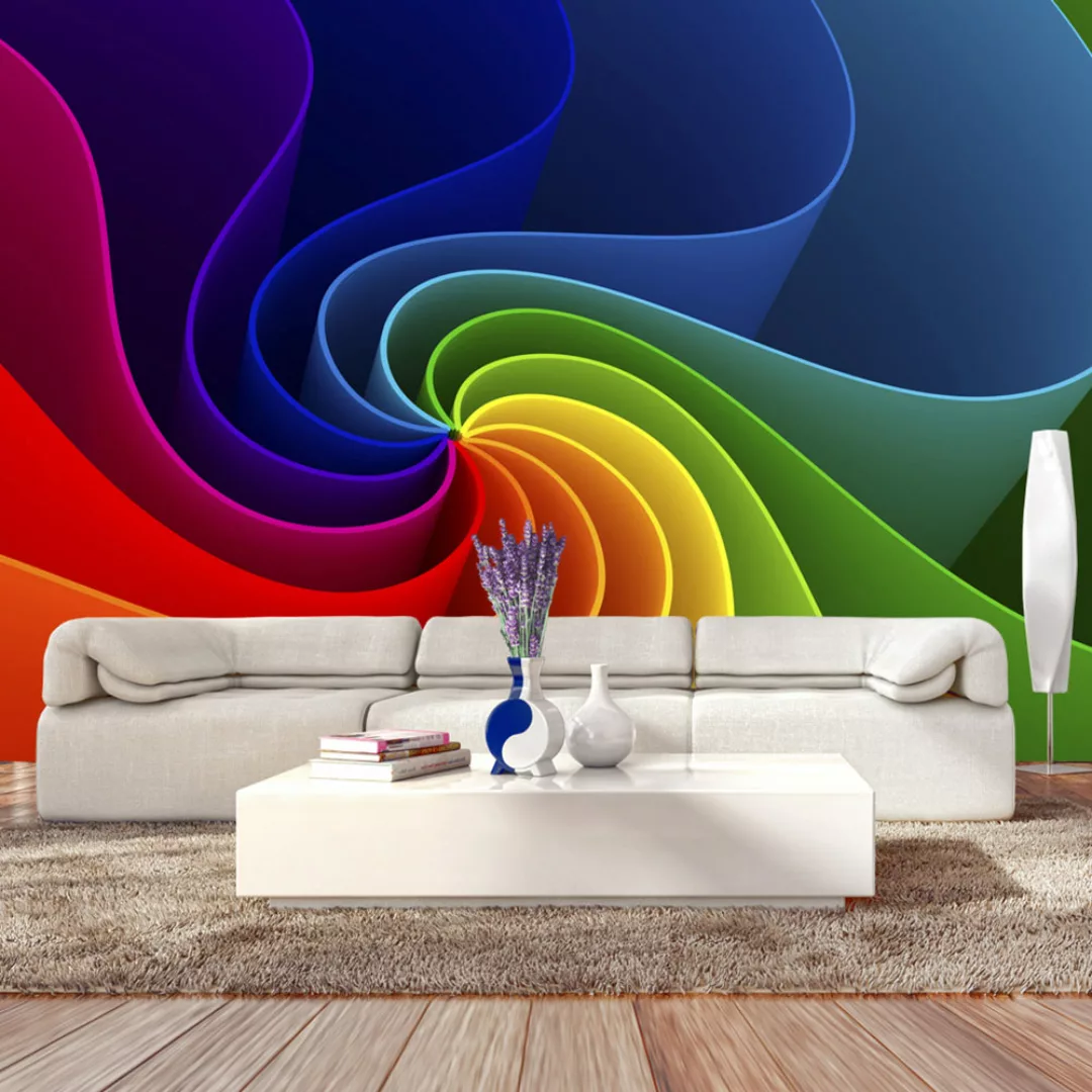 Selbstklebende Fototapete - Colorful Pinwheel günstig online kaufen