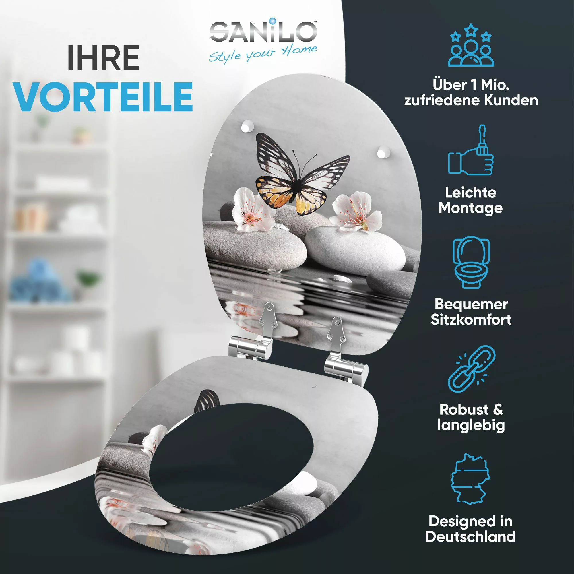 Sanilo WC-Sitz Vanesa, mit Absenkautomatik, hochwertig günstig online kaufen