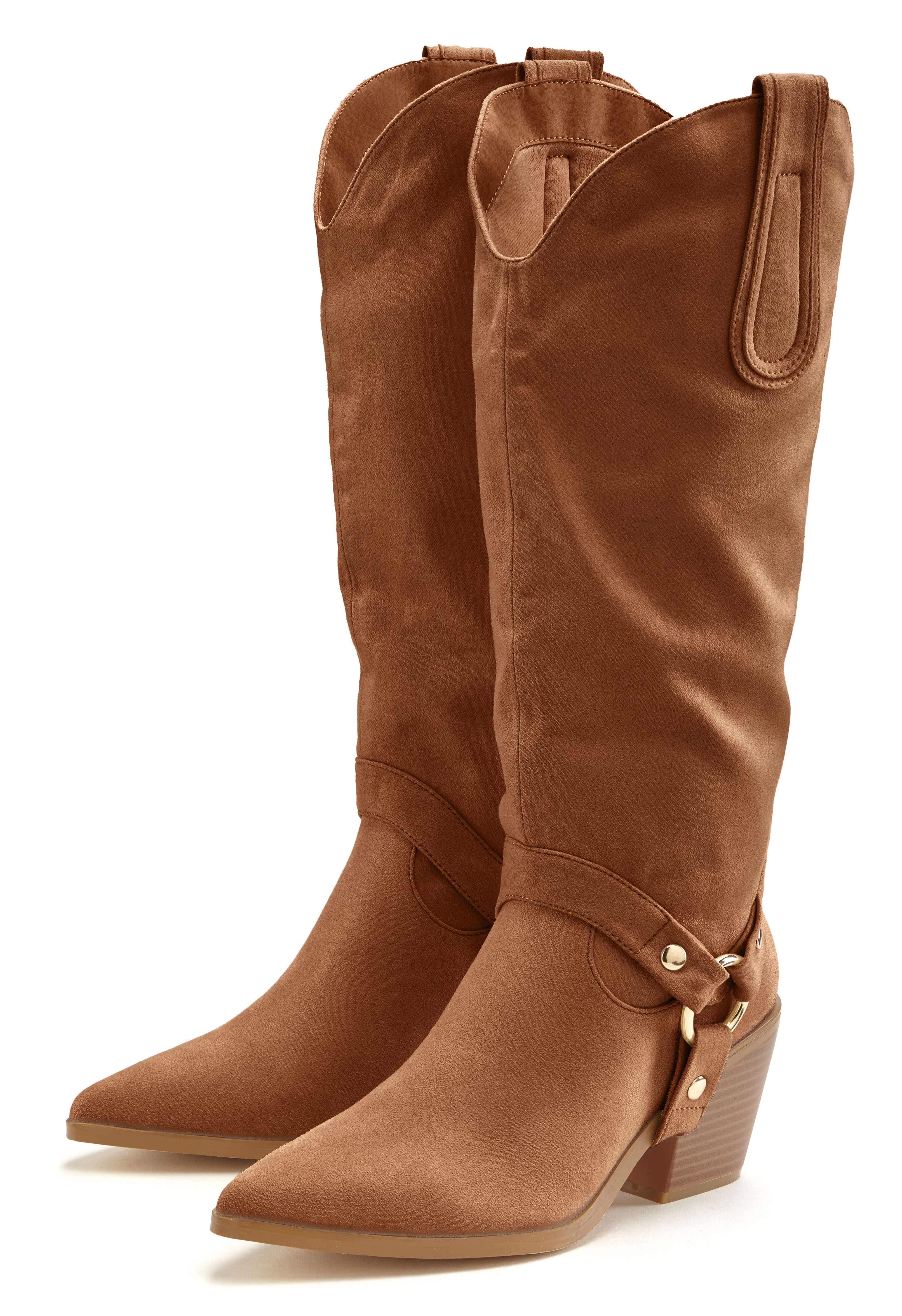 LASCANA Stiefelette, Cowboy Stiefel,Slouchy Boots mit abnehmbarem Schaft,Bo günstig online kaufen