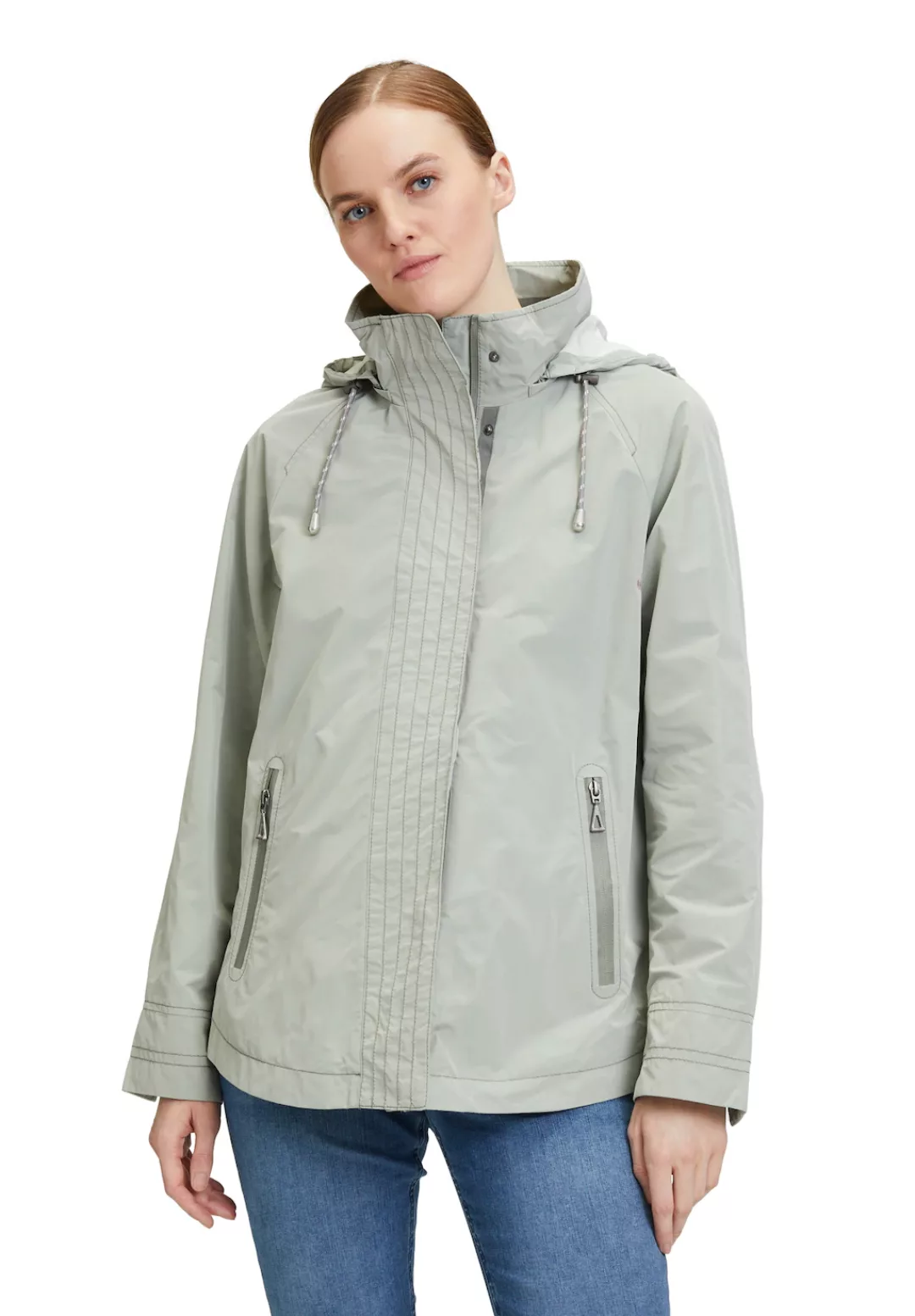 Amber & June Outdoorjacke, mit Kapuze, mit Reißverschlusstaschen günstig online kaufen