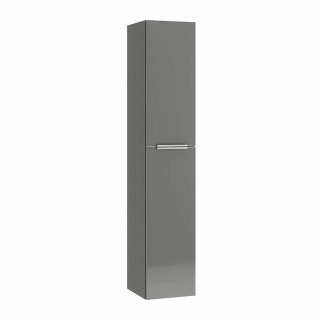 Badezimmer Midischrank mit Türanschlag rechts in Hochglanz grau mit edelsta günstig online kaufen