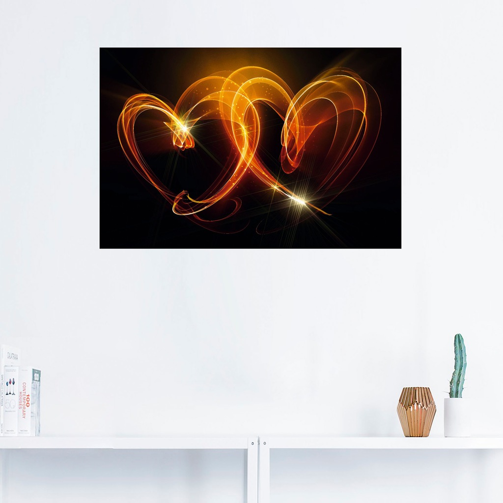 Artland Wandbild "Verbundenheit", Herzen, (1 St.), als Alubild, Outdoorbild günstig online kaufen