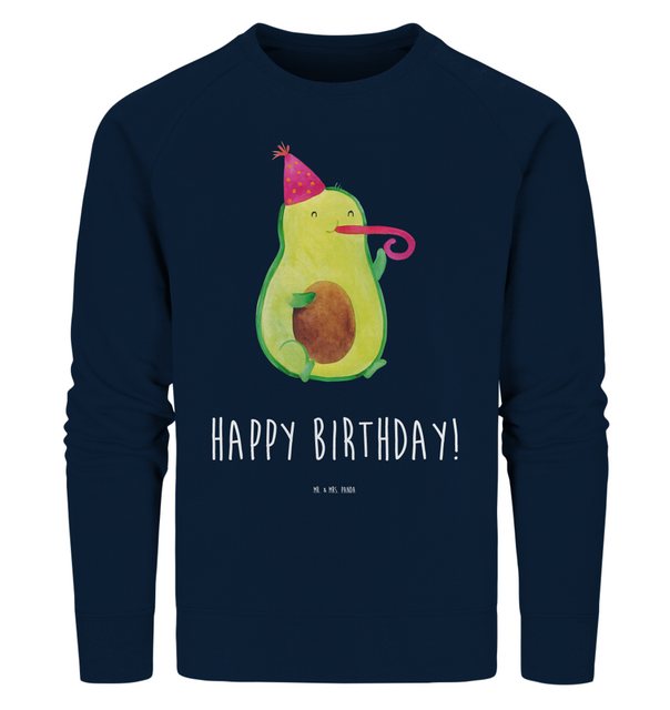 Mr. & Mrs. Panda Longpullover Größe S Avocado Geburtstag - French Navy - Ge günstig online kaufen