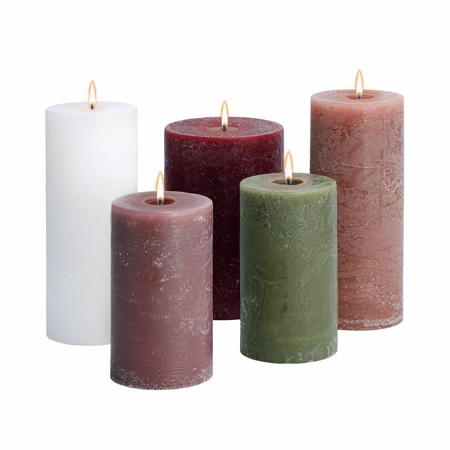 Mirabeau Stumpenkerze Kerze 5er Set Panagra günstig online kaufen