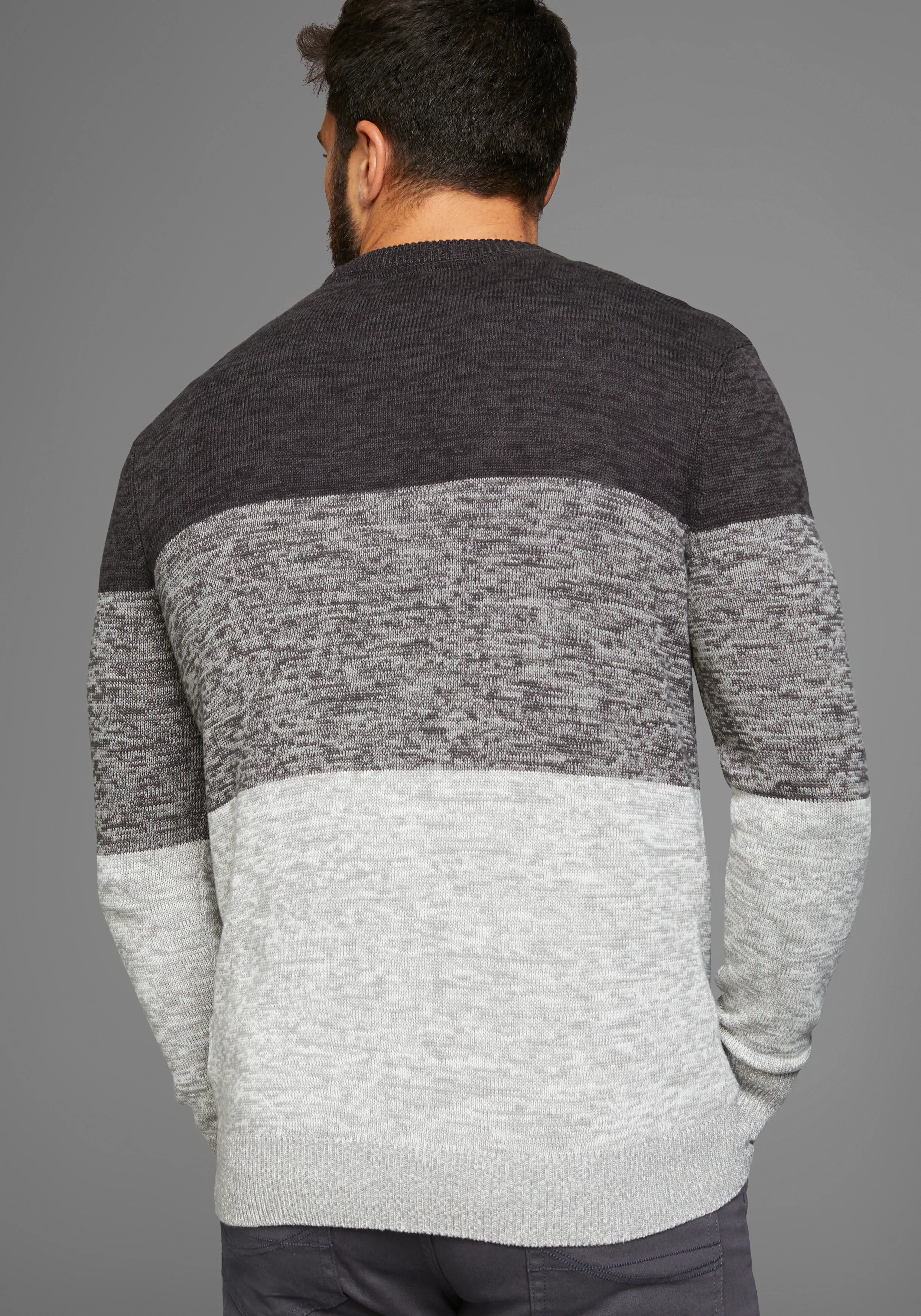 Mans World Rundhalspullover "Bis Größe 5 XL", mehrfarbig günstig online kaufen