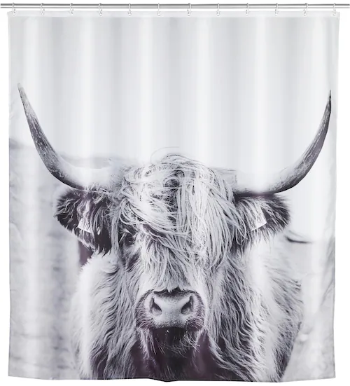 Wenko Duschvorhang Yak Polyester 180 cm x 200 cm waschbar günstig online kaufen