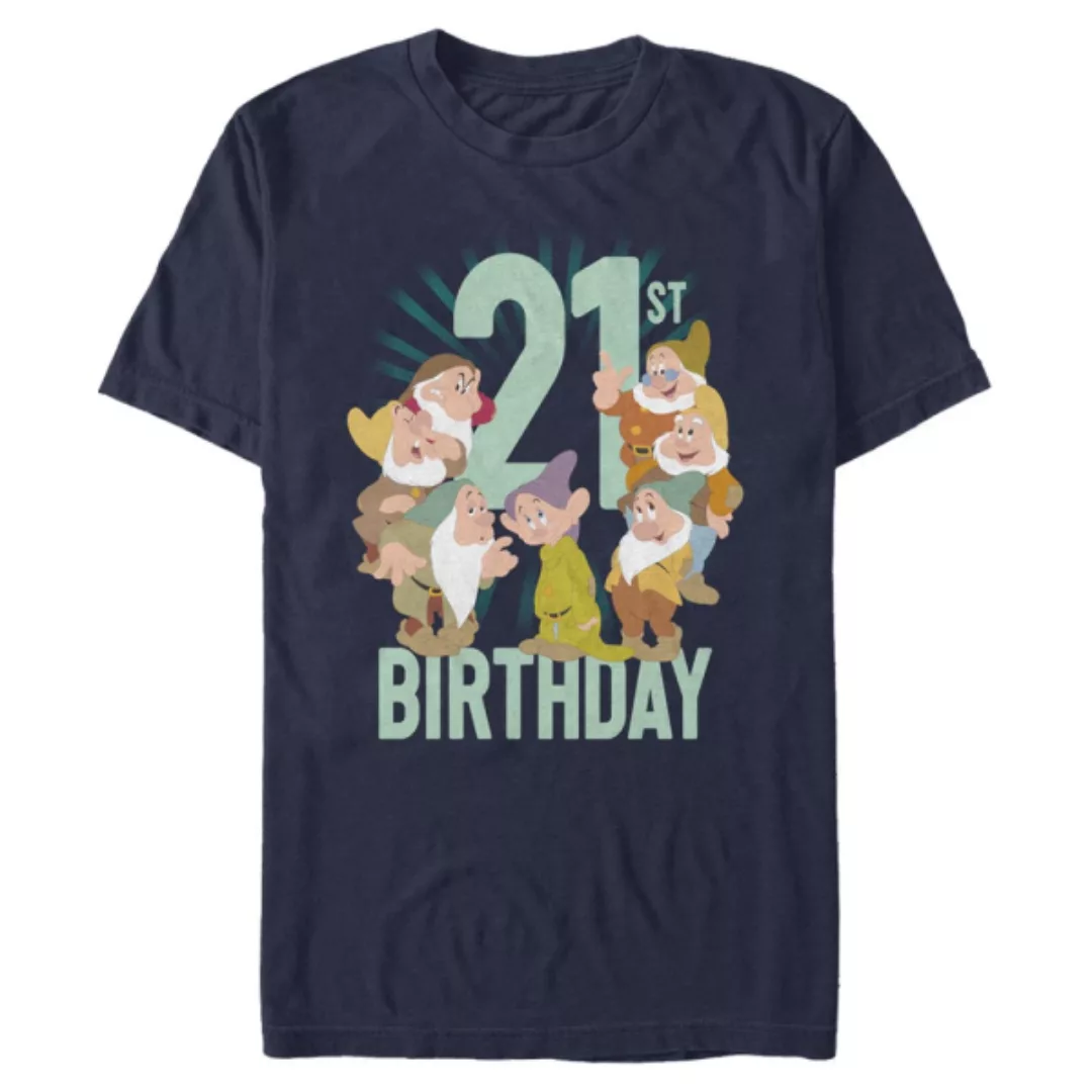 Disney - Schneewittchen - Gruppe Dwarves Twentyfirst Bday - Männer T-Shirt günstig online kaufen