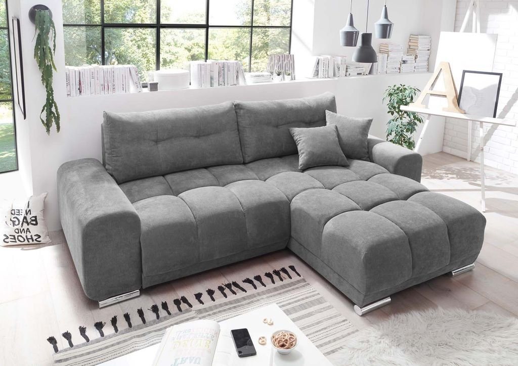 ED EXCITING DESIGN Ecksofa, Paco Ecksofa 264x186 cm Couch Eckcouch Sofa Dun günstig online kaufen