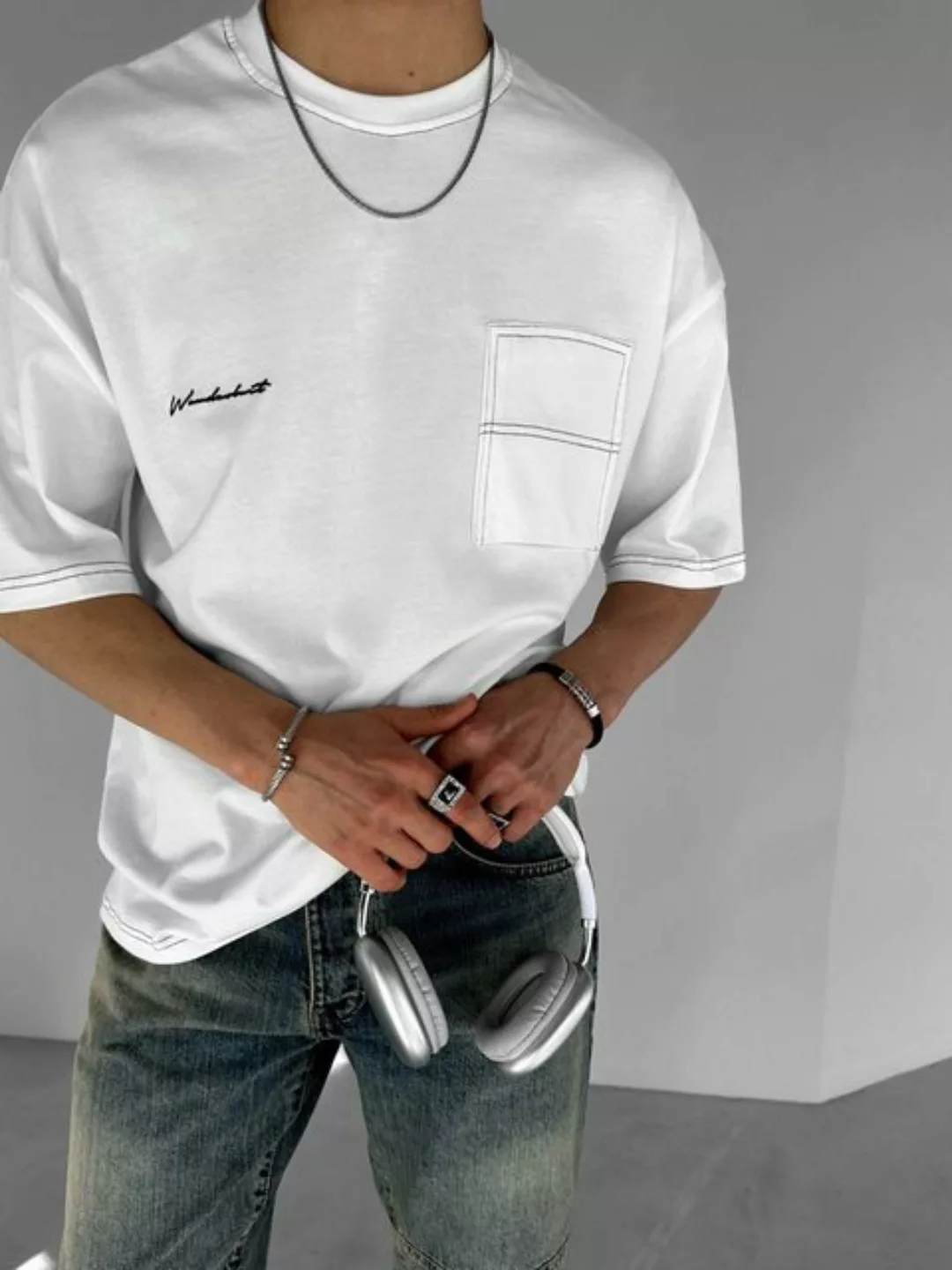 Abluka T-Shirt OVERSIZE POCKET T-SHIRT günstig online kaufen