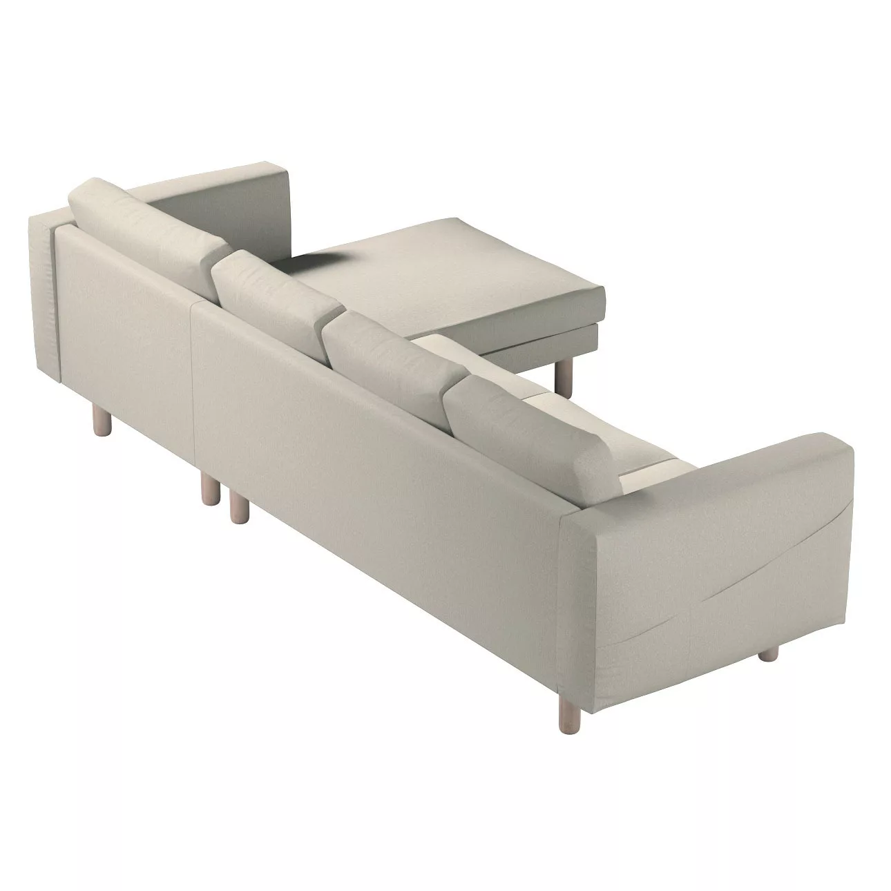 Bezug für Norsborg 4-Sitzer Sofa mit Recamiere, beige, Norsborg Bezug für 4 günstig online kaufen