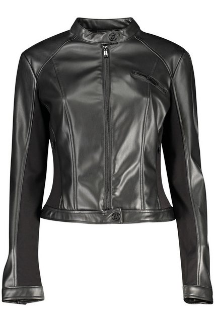 GUESS JEANS Outdoorjacke Damen Sportjacke Schwarz - Lange Ärmel, Taschen, K günstig online kaufen