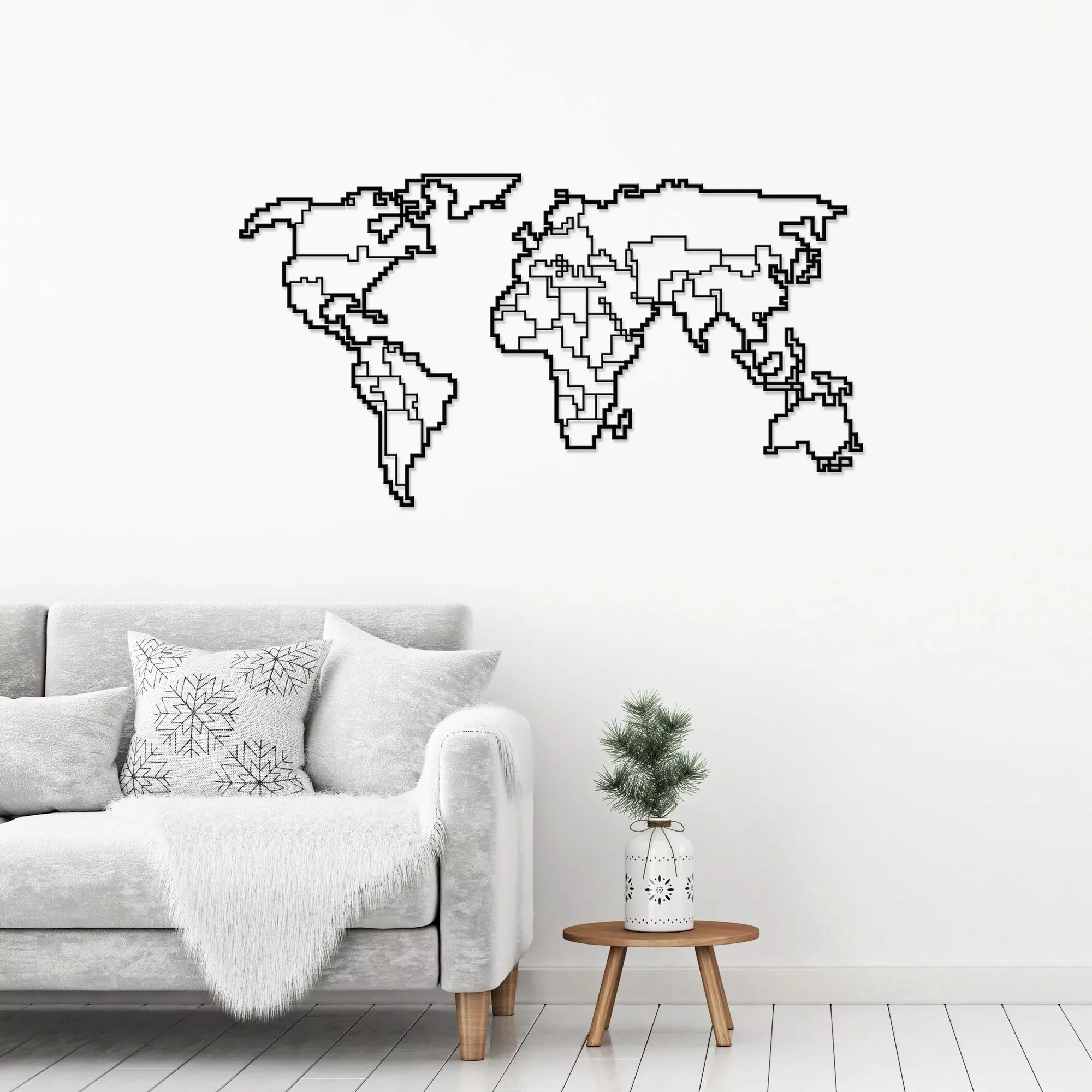 Homitis | Wanddekoration World Map günstig online kaufen