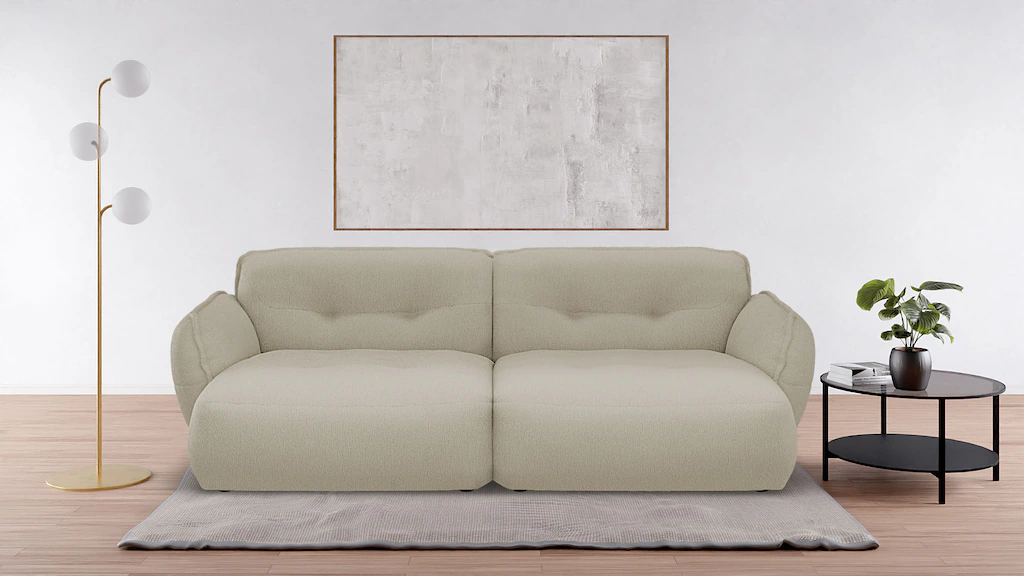 BETYPE Big-Sofa "Be Fluffy", Softes Sitzgefühl, moderne Kedernaht, hochwert günstig online kaufen