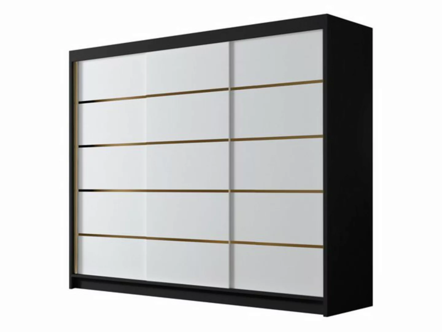 MIRJAN24 Kleiderschrank Amber VII (mit drei Schwebetüren) 250x58x215 cm günstig online kaufen