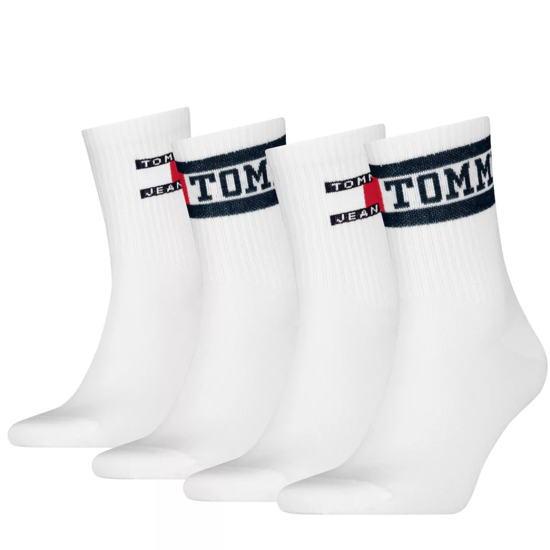 Tommy Hilfiger Socken "TH UNI TJ SHORT SOCK 4P ECOM", (4 Paar), mit markent günstig online kaufen