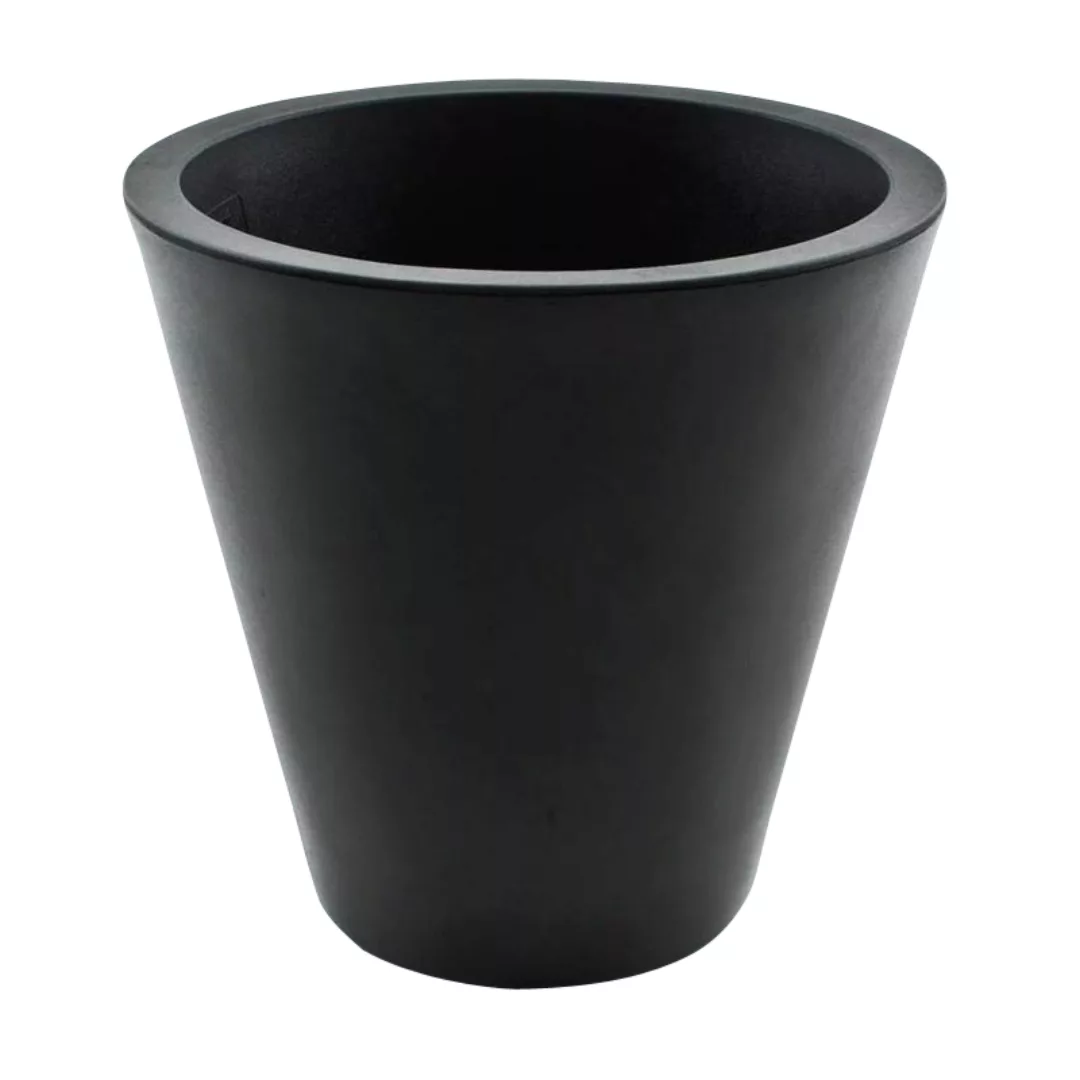 Serralunga - New Pot Vase/Pflanzgefäß Ø 40cm - schwarz/matt/H x Ø 40x40cm günstig online kaufen