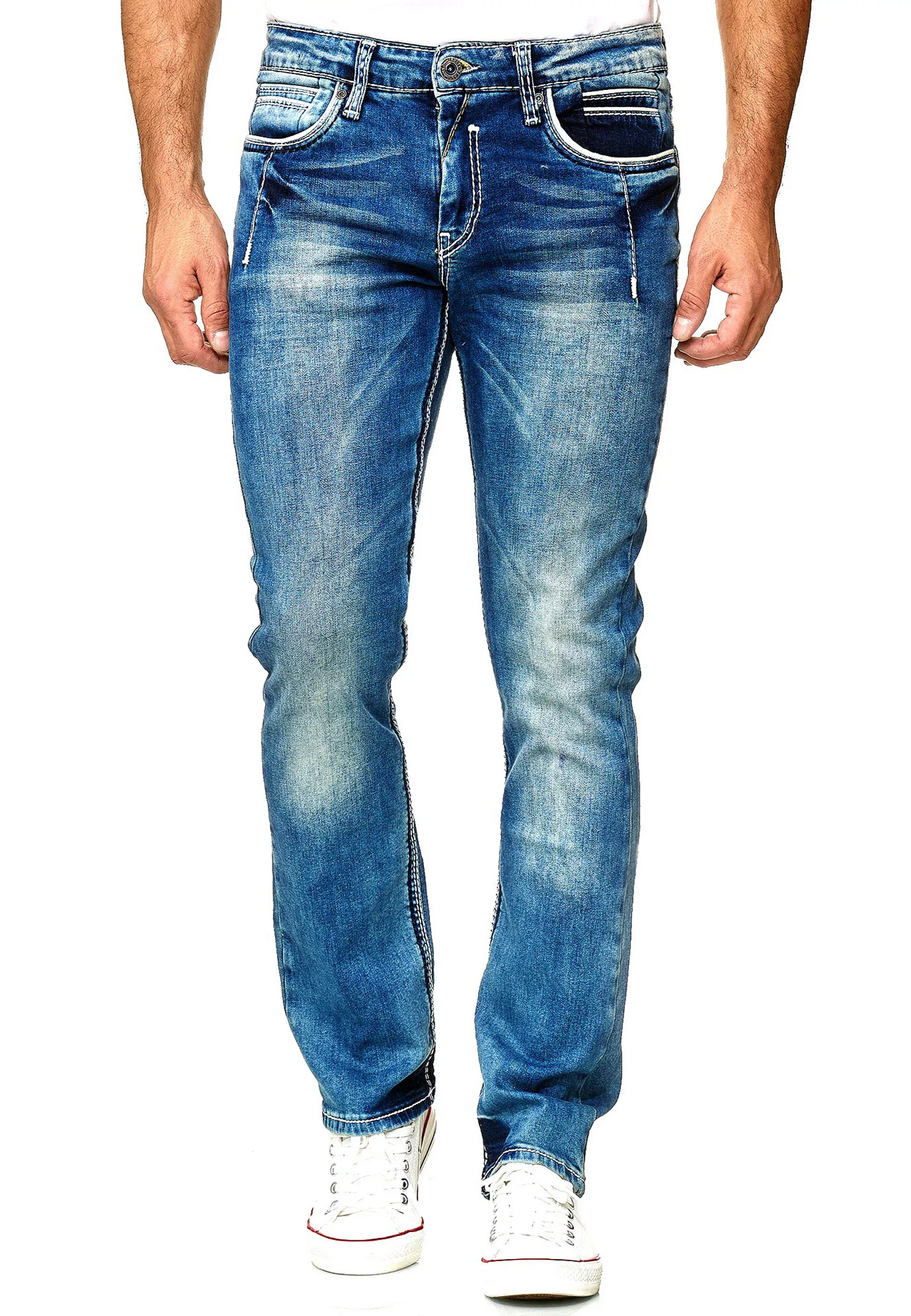 Rusty Neal Straight-Jeans "NEW YORK 29", im modernen Used-Look günstig online kaufen