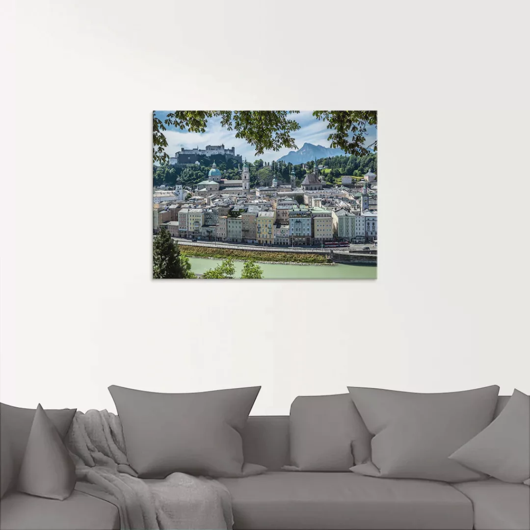 Artland Glasbild "Salzburg Blick auf die Altstadt", Österreich, (1 St.), in günstig online kaufen